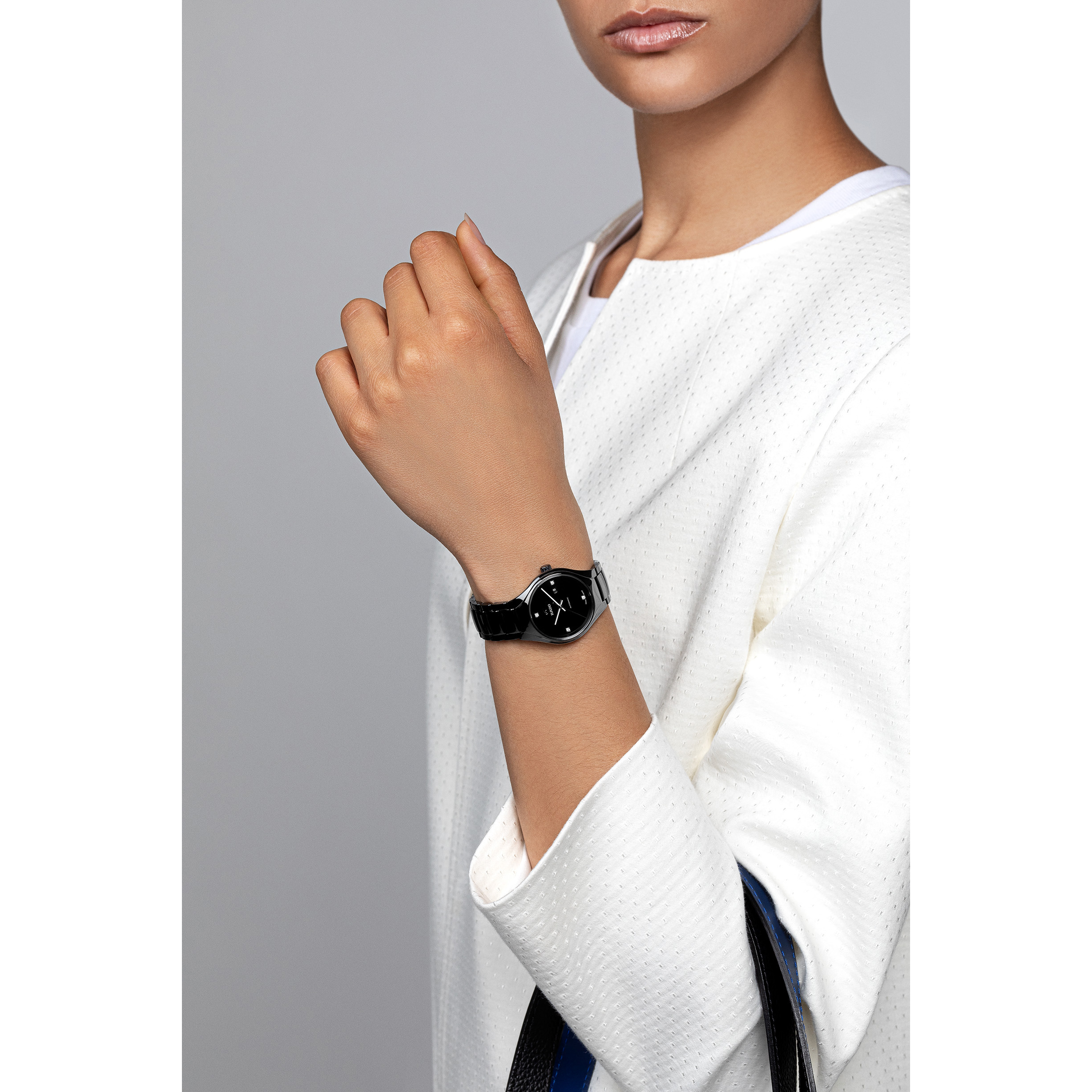 Rado True Black Dial Women 30mm