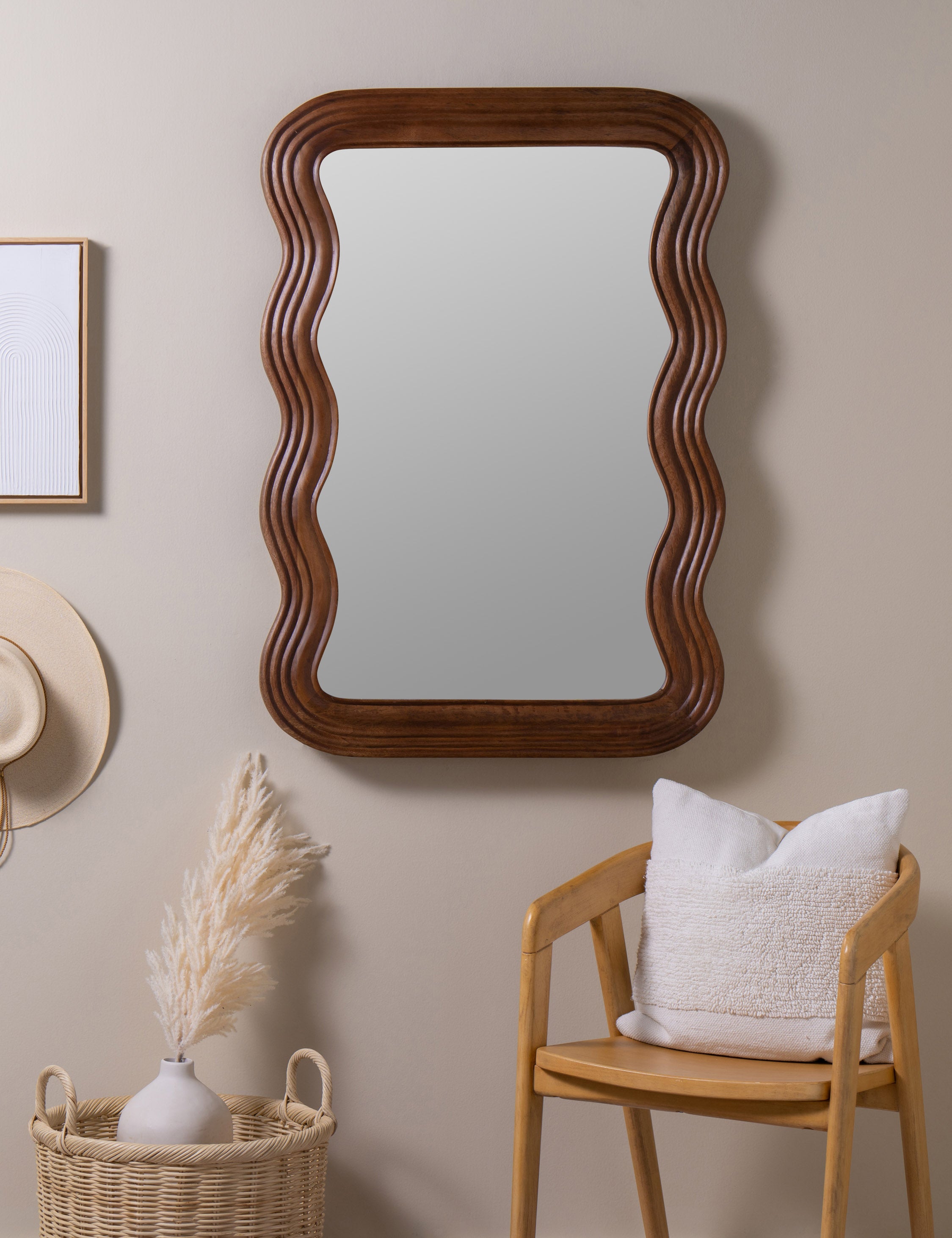 Lulu and Georgia Renata Mirror – Walnut - view 2