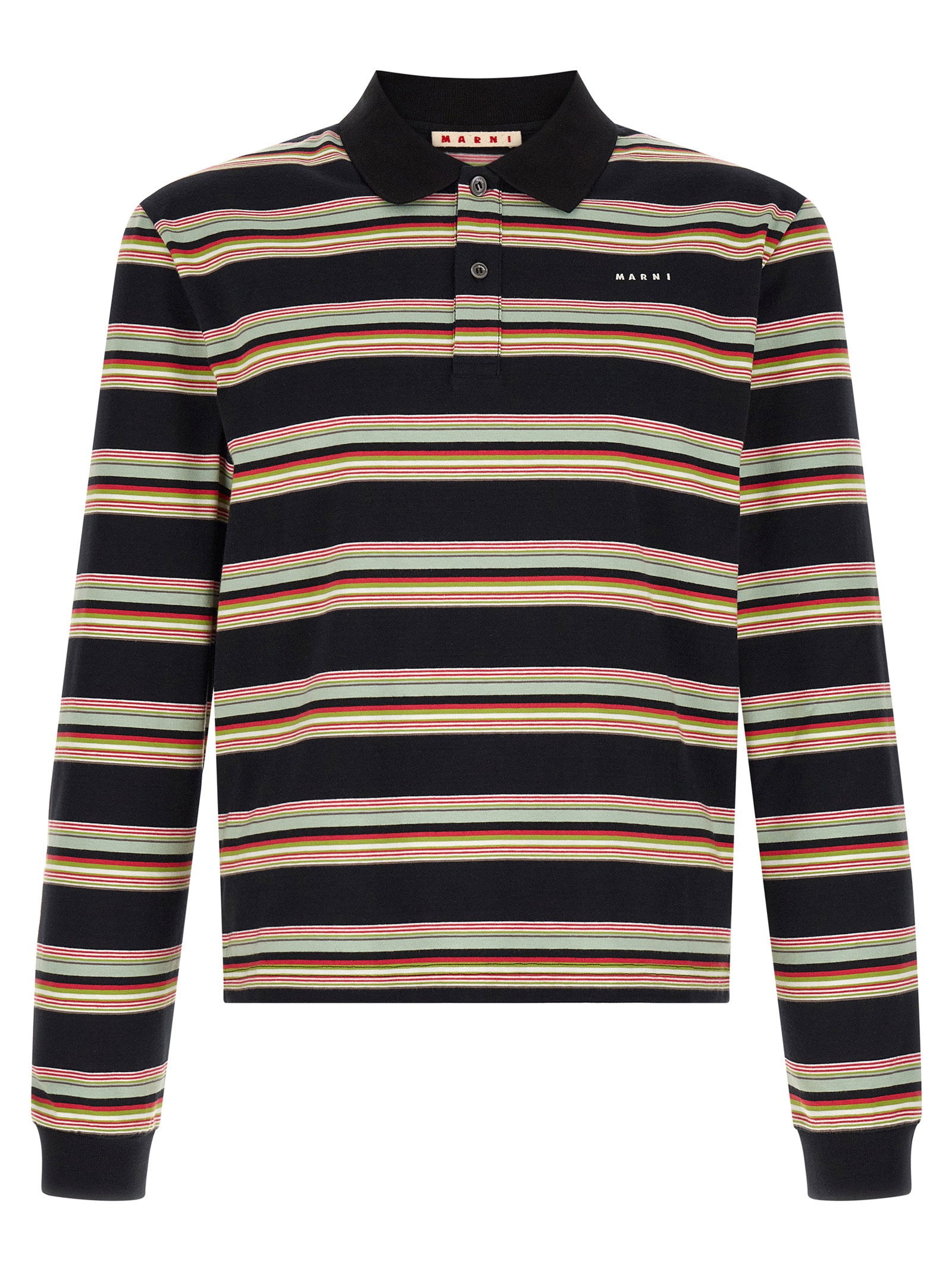 Marni Striped Polo Shirt – 100% cotton