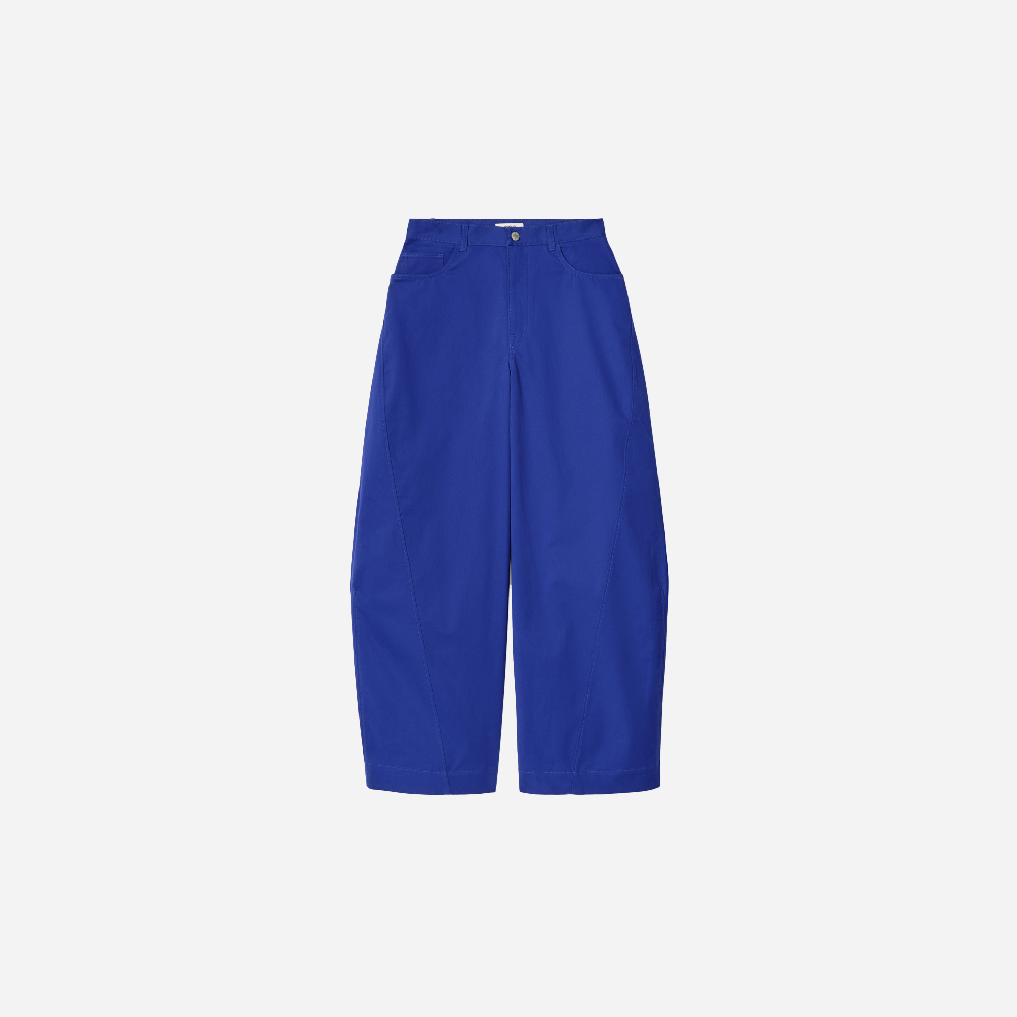 Cos Deconstructed Cotton Barrel-Leg Pants - view 2