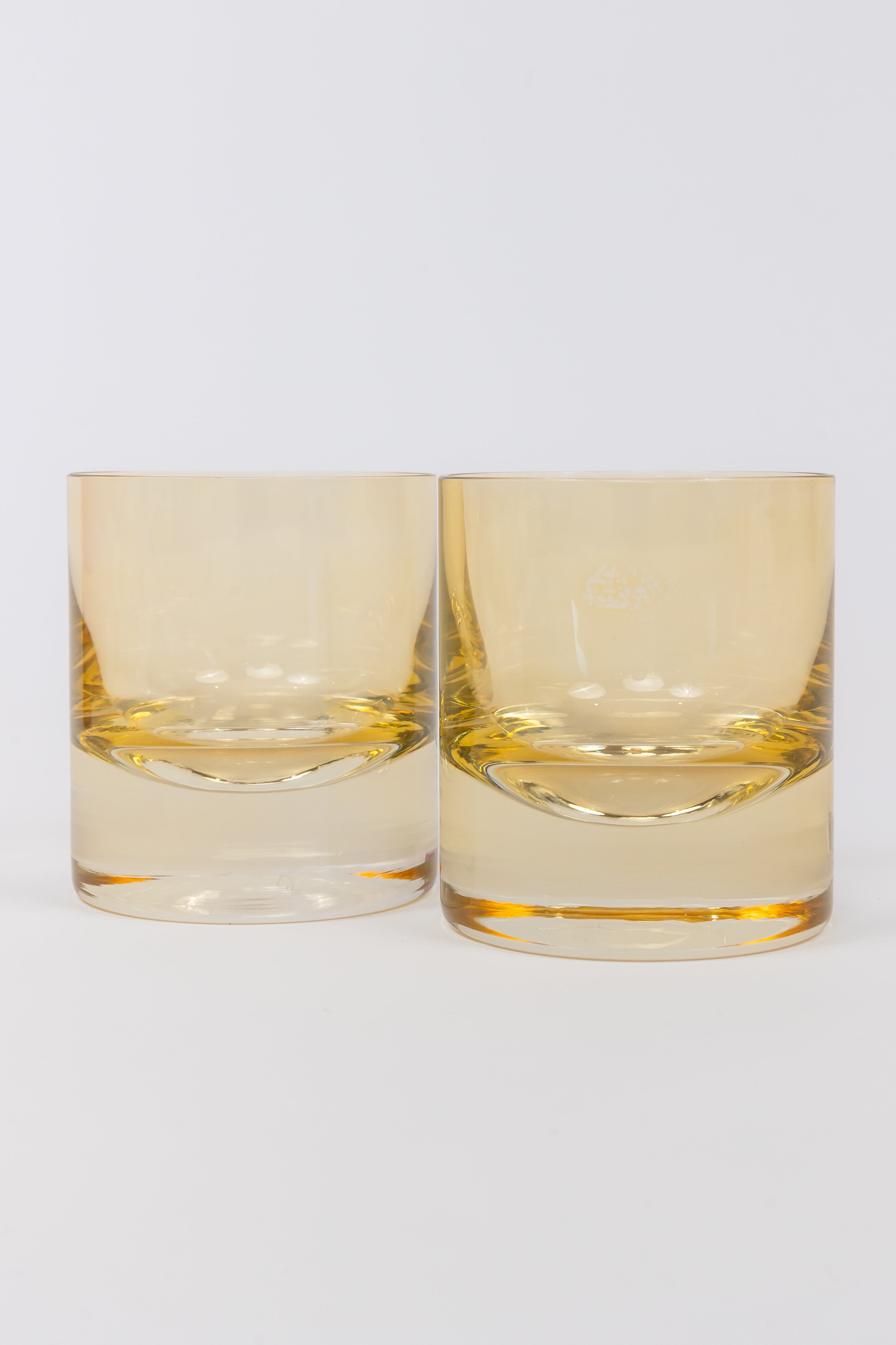 Estelle Colored Glass Estelle Colored Rock Glass - Set of 2 {Yellow}