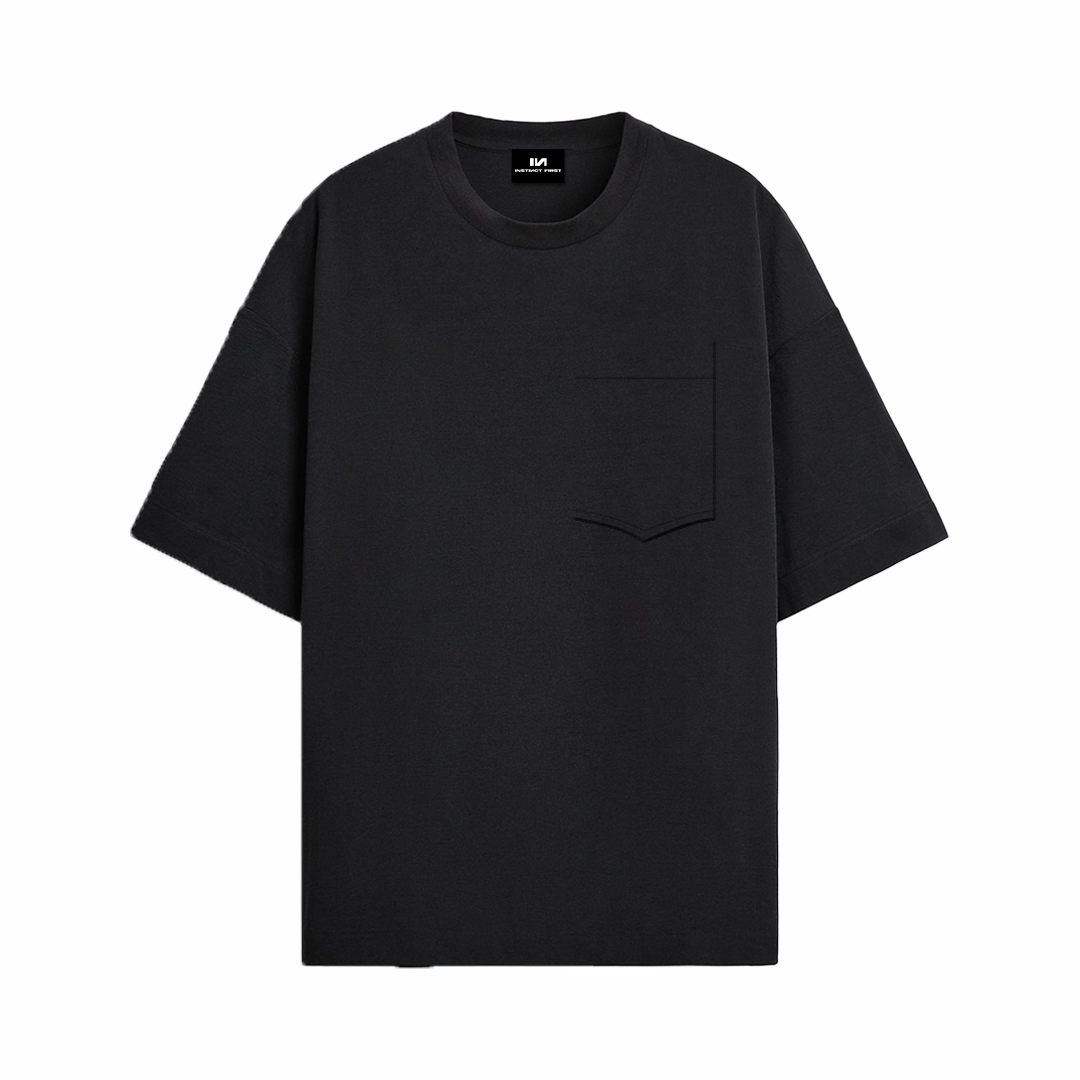 Instinct First Oversized T-shirt - Bare Black