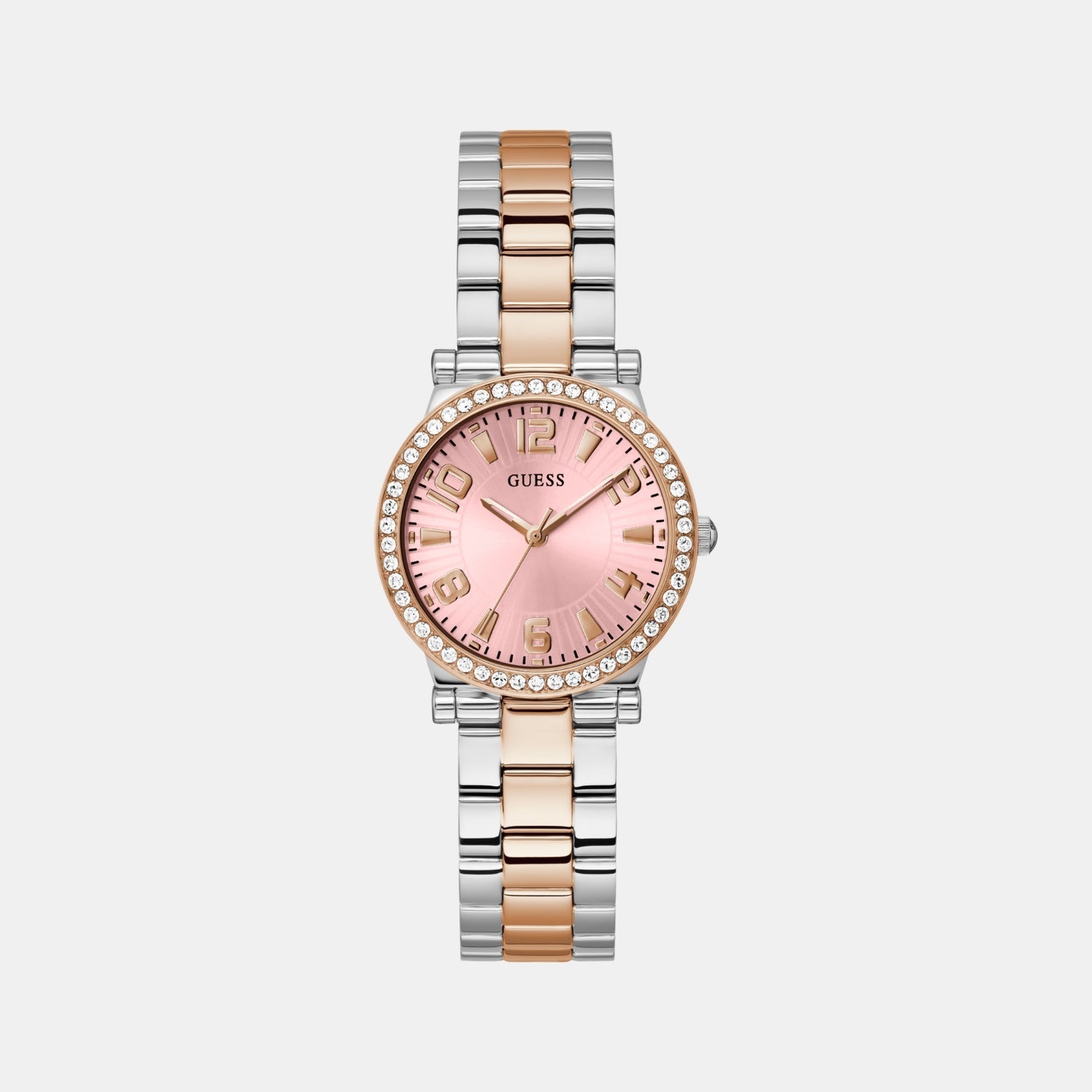 Guess Dress Women Quartz Pink Dial Analog Stainless Steel Watch GW0686L4