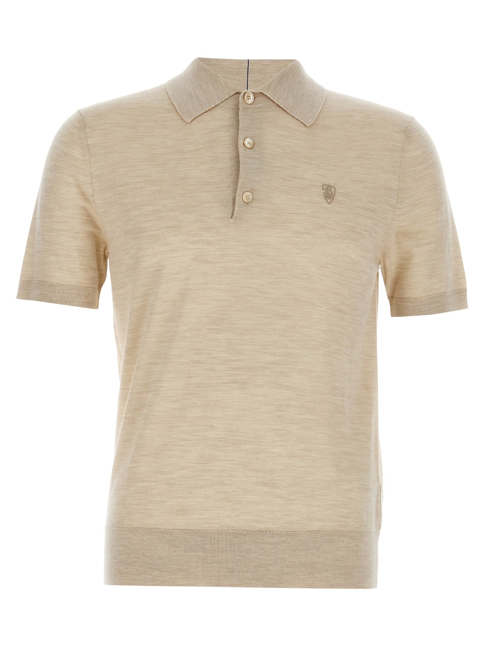Burberry Wool Polo Shirt – 100% wool