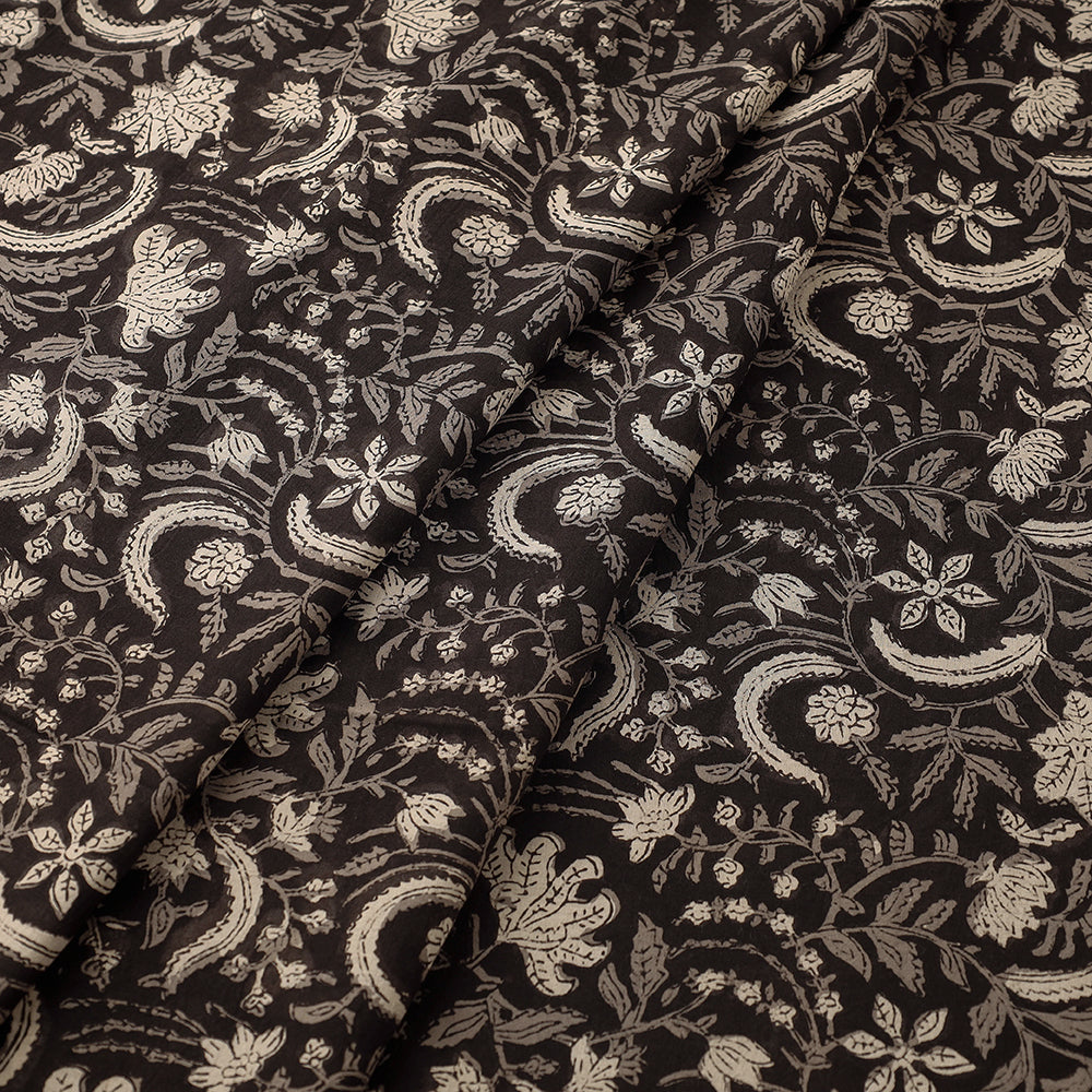 BAGRU DABU PRINTS Black - Dabu Bagru Block Print Cotton Fabric 08 - view 2