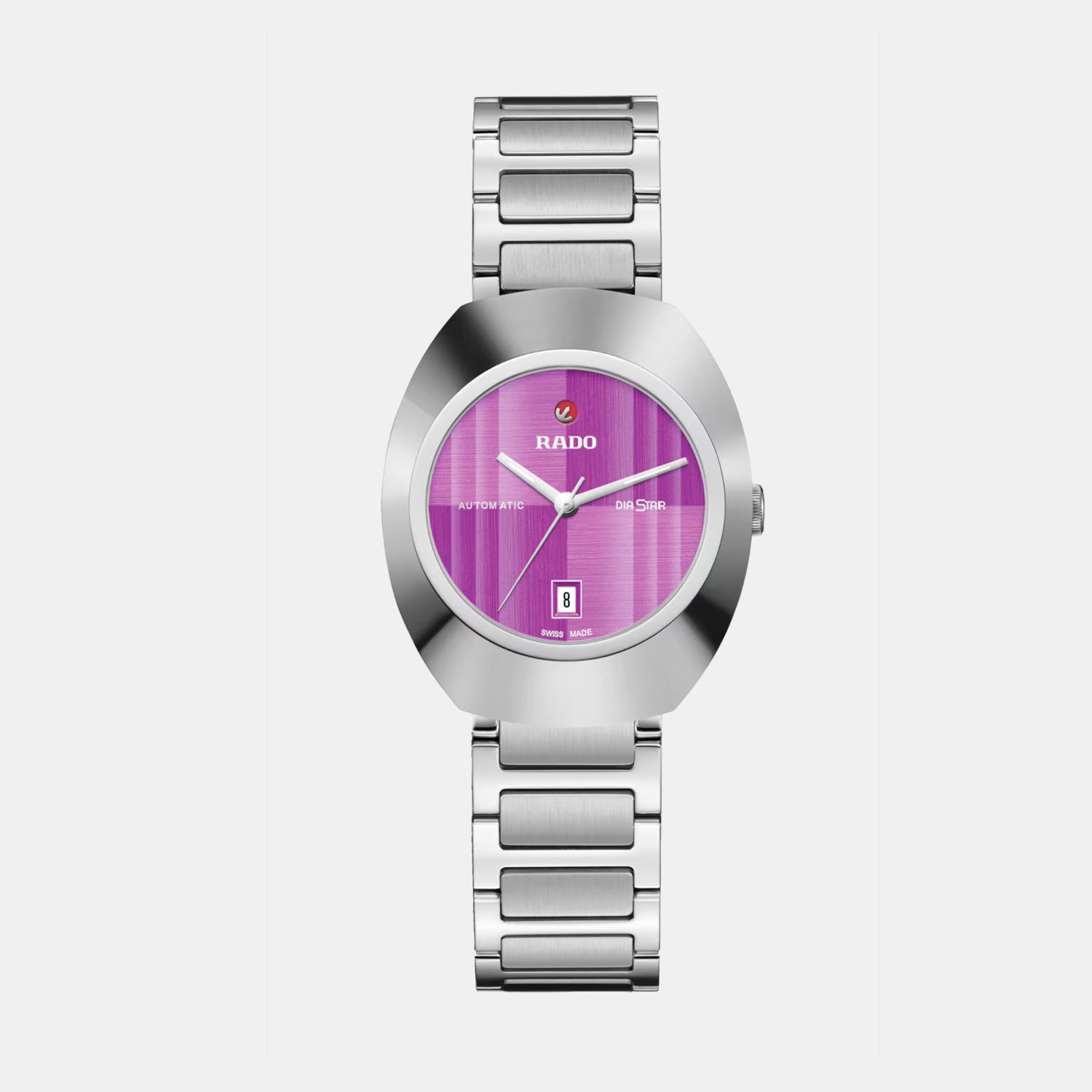 Rado DiaStar Original Women Automatic Purple Dial Analog Stainless Steel Watch R12170333