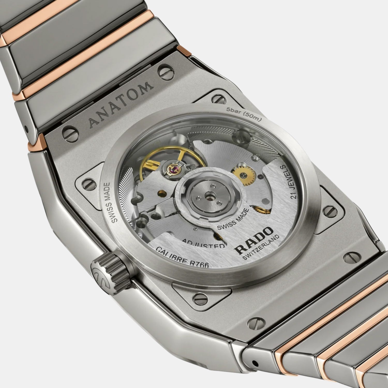 Rado Anatom Unisex Automatic Grey Dial Analog Ceramic Watch R10203102 - view 4