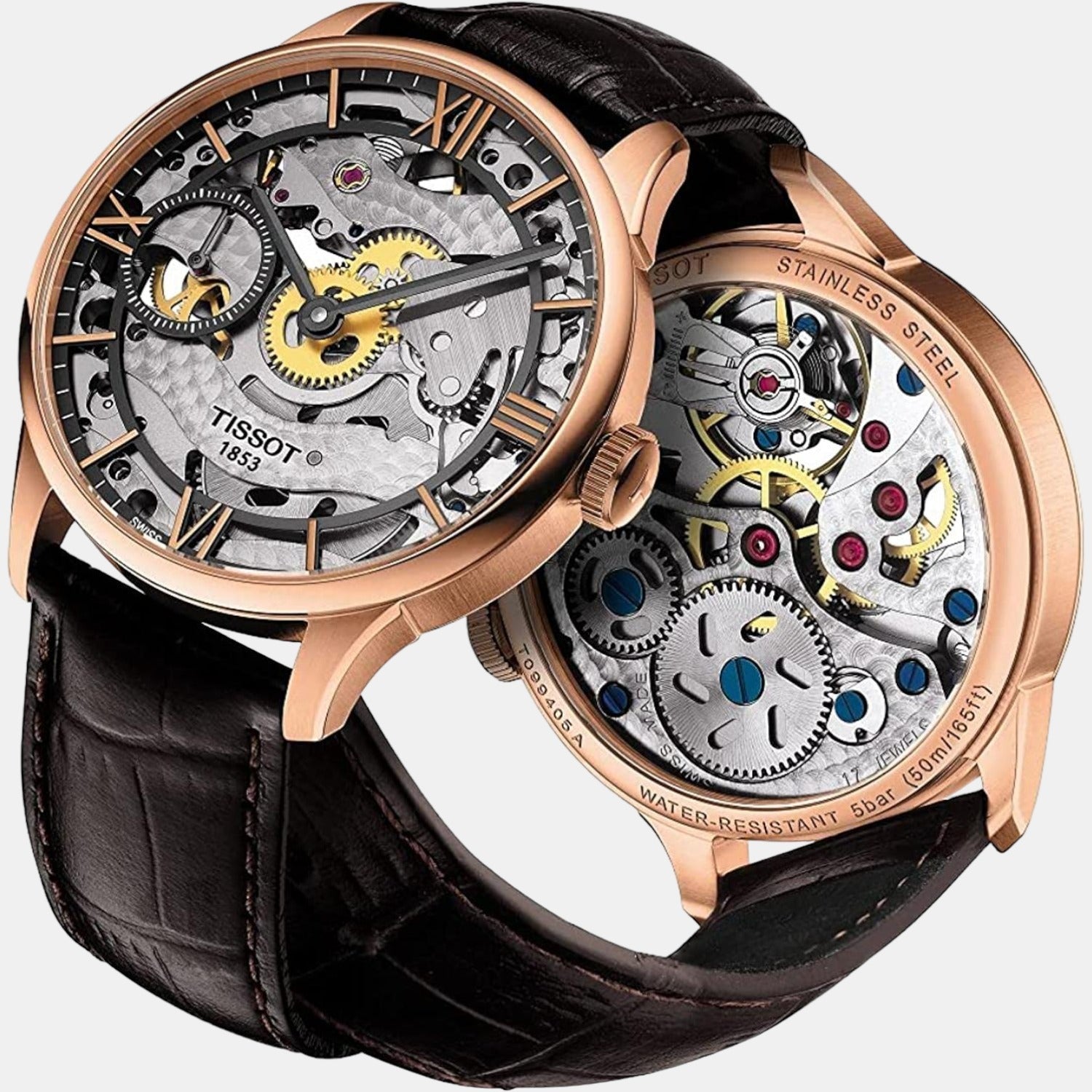 Tissot Chemin Des Tourelles Men Analog Leather Watch T0994053641800 - view 5