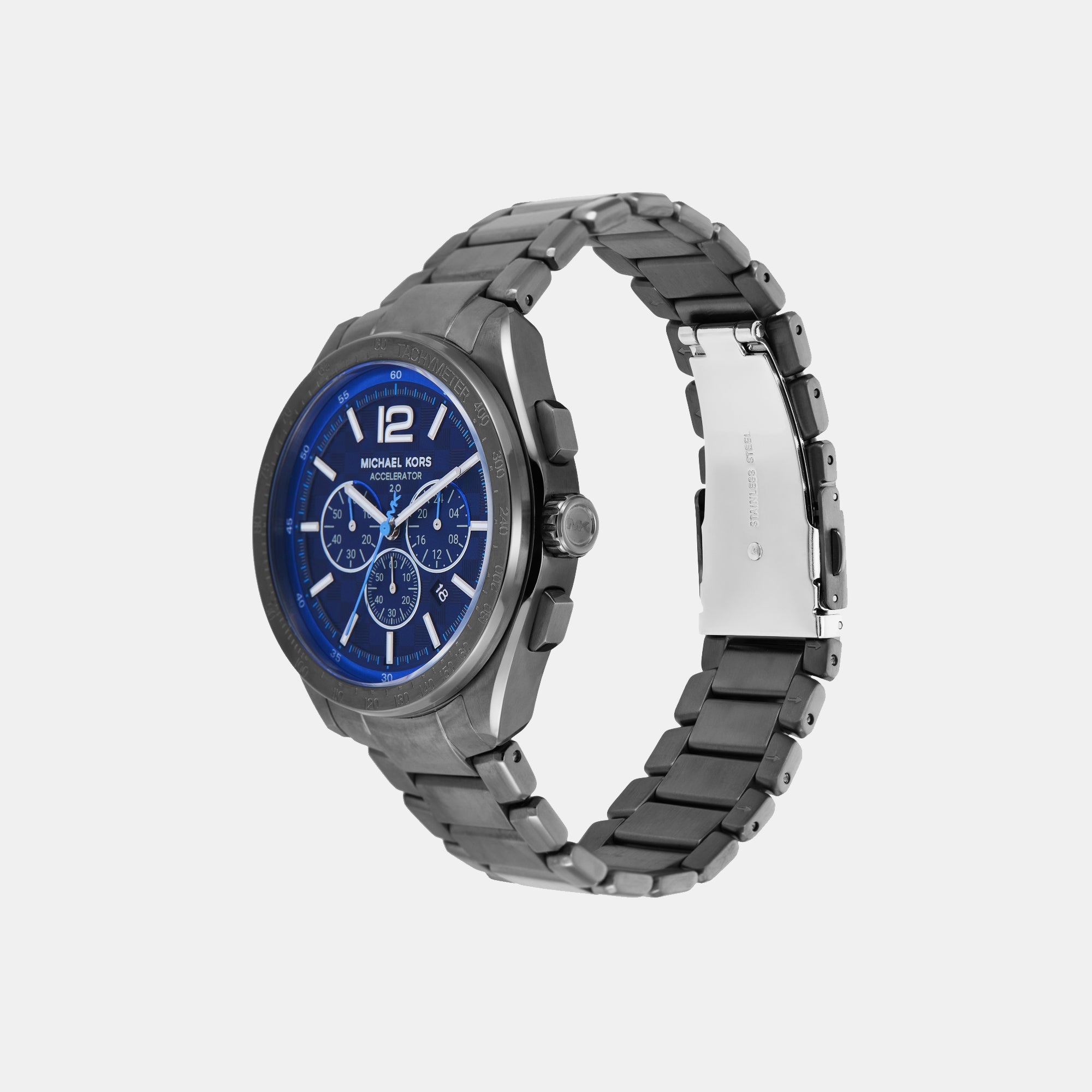 Michael Kors Accelerator 2.0 Men Quartz Blue Dial Chronograph Stainless Steel Watch MK9178 - view 3