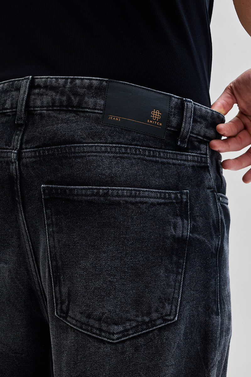 SNITCH Charcoal Grey Loose Fit Jeans - view 8