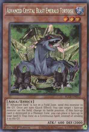 Yu-Gi-Oh! Advanced Crystal Beast Emerald Tortoise - BLCR-EN012 - Secret Rare - 1st Edition