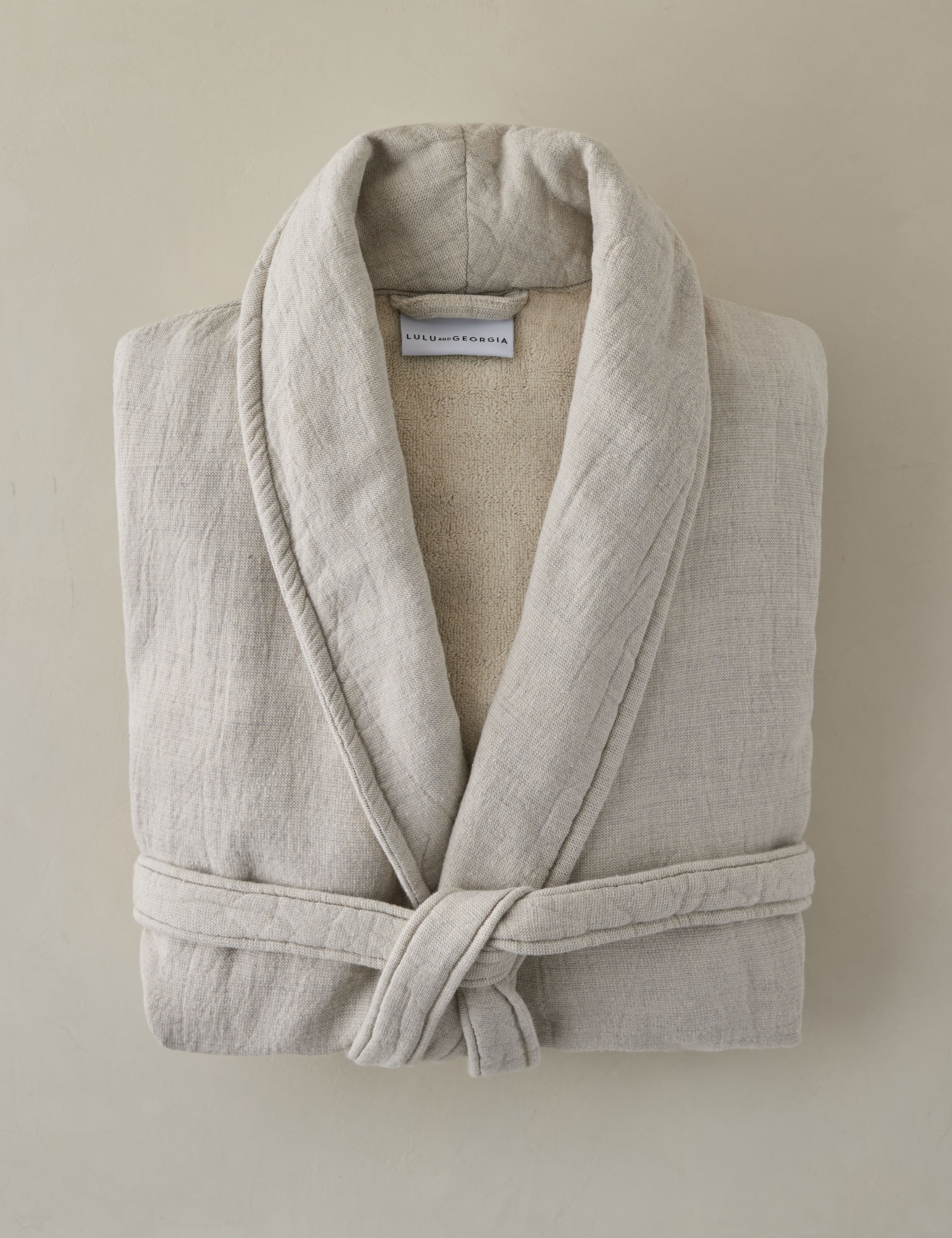 Lulu and Georgia Ellery Organic Cotton Linen Robe - view 2