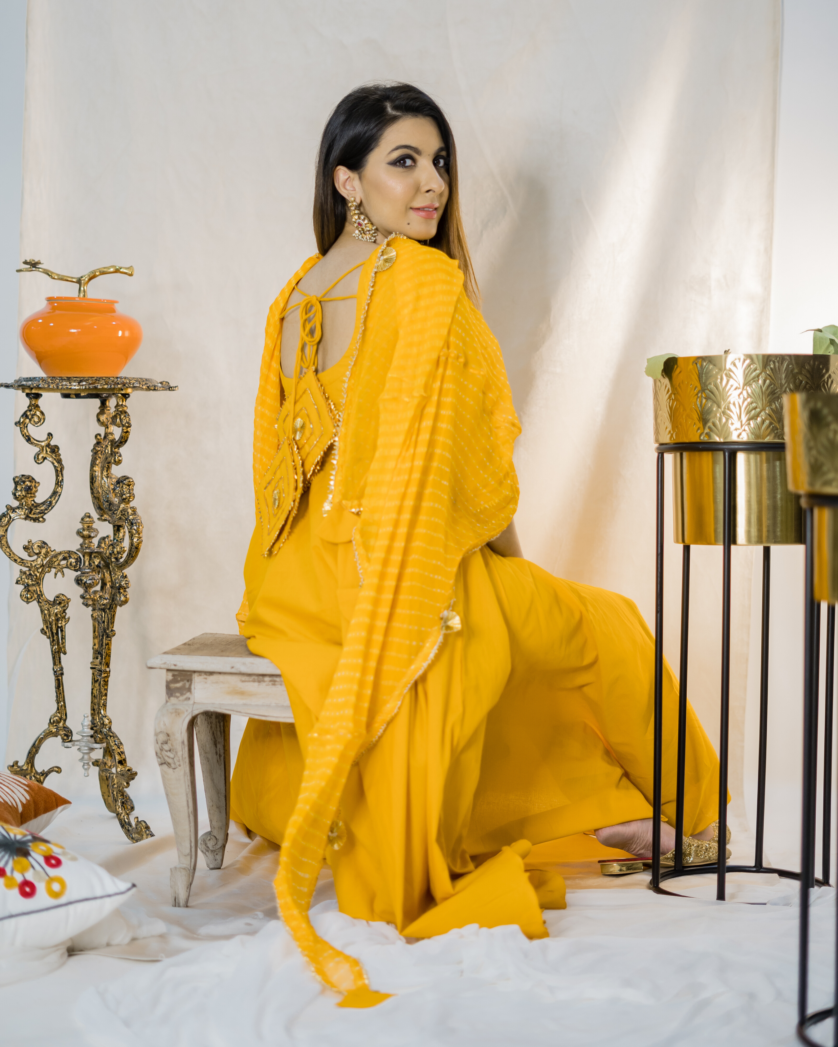 Aachho Tangelo Leheriya Suit Set - view 9