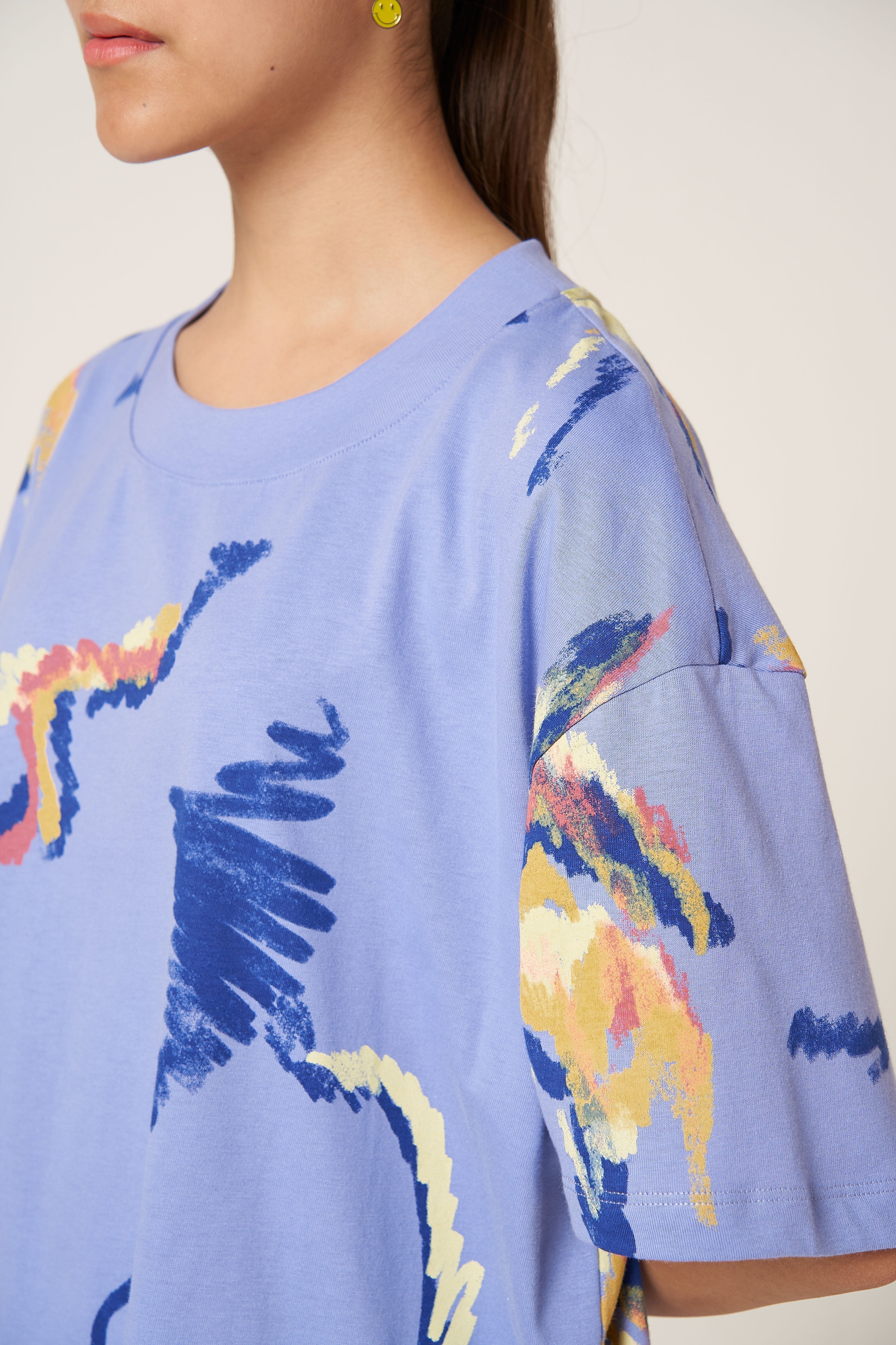 NEKO Multi Scribble T-shirt - Purple - view 7