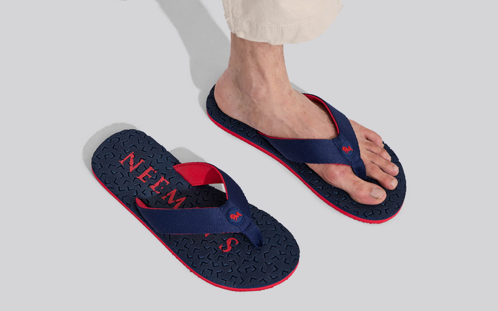 Neeman's Float Ease Flips : Navy - Red - view 9