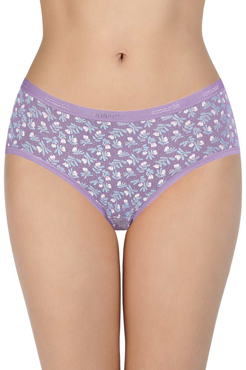 Amante Low Rise Print Hipster Panties (Pack of 3) - view 6
