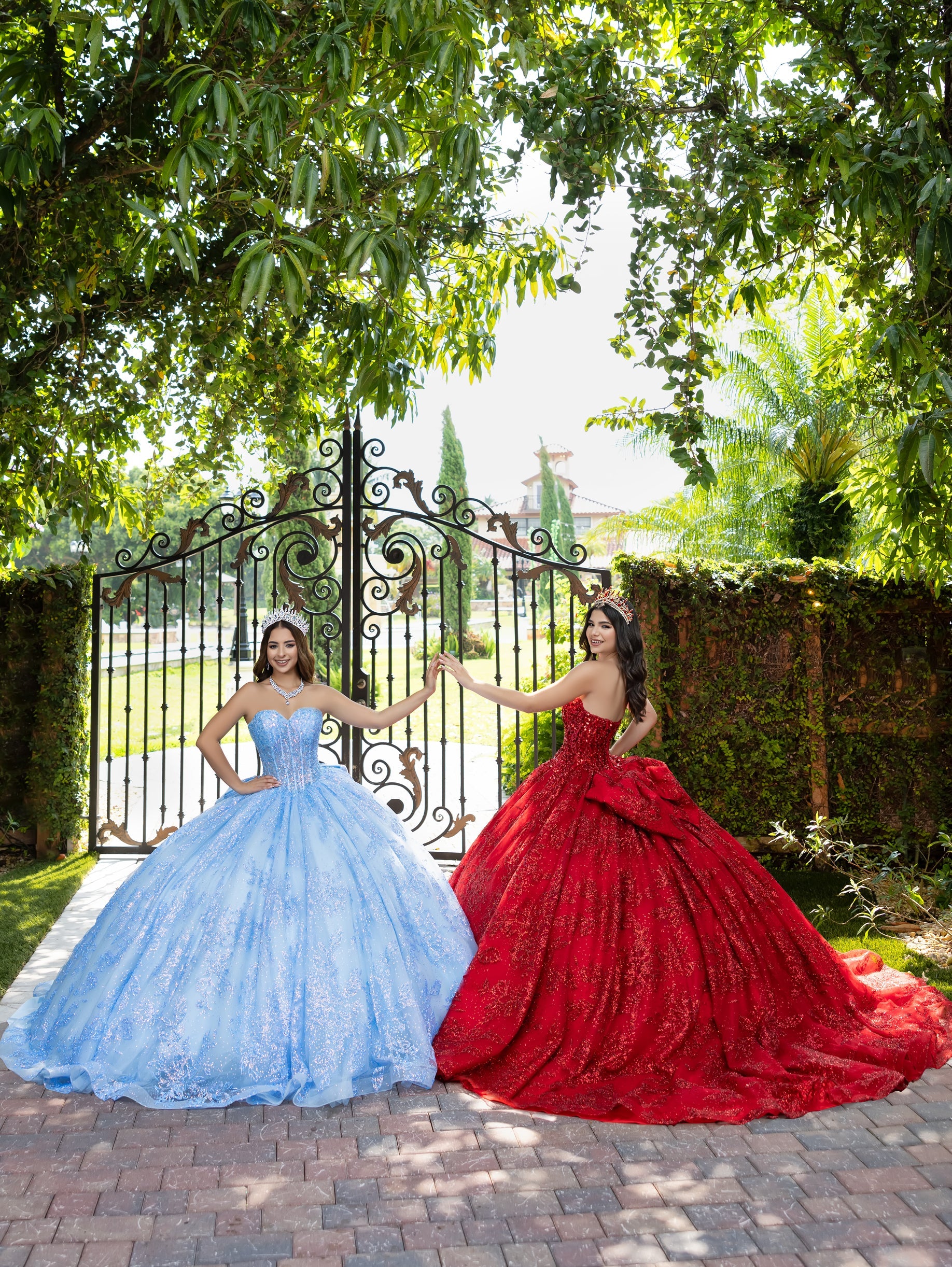 House of Wu Fiesta Gowns Glitter Strapless Ball Gown by LizLuo Fiesta 56527