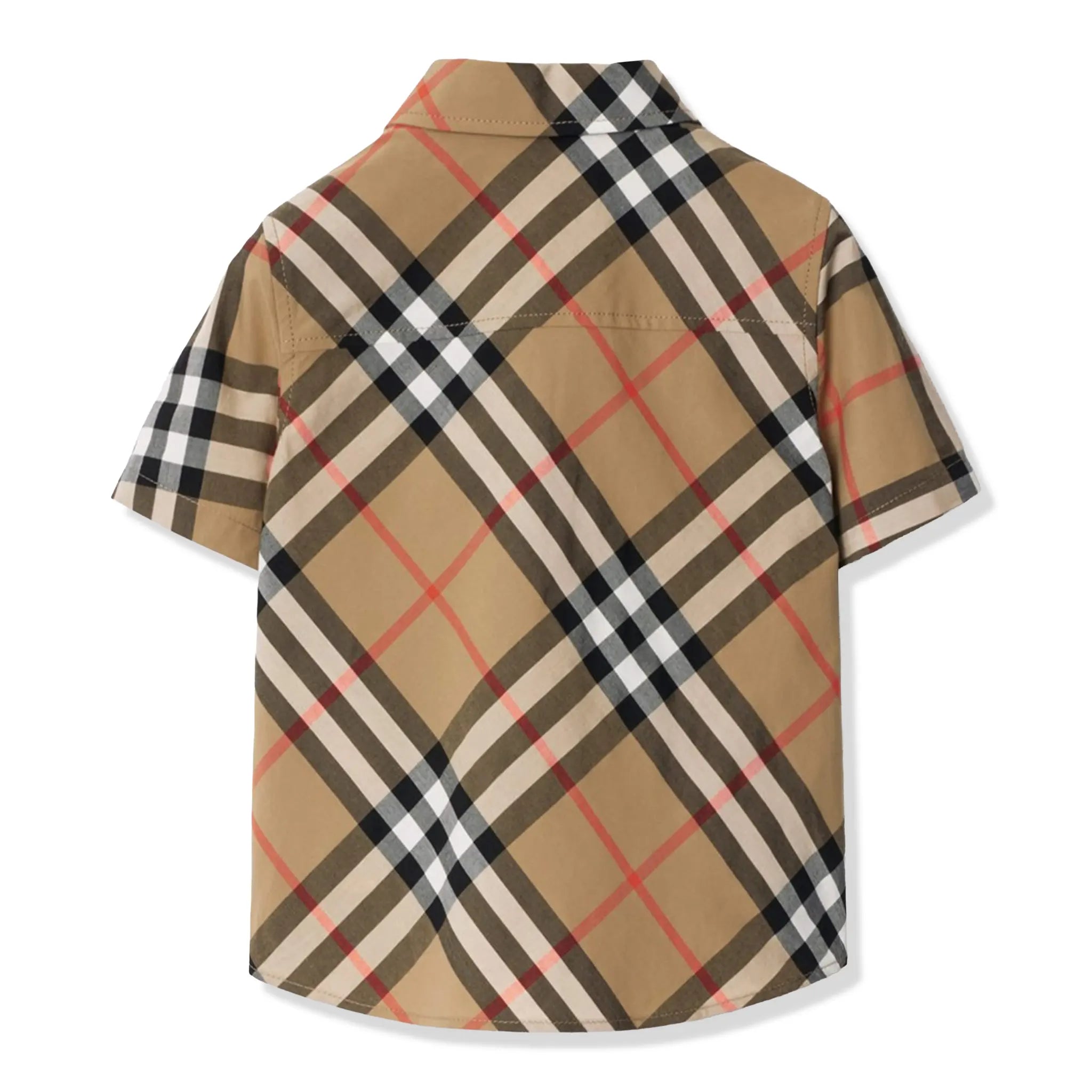 Burberry Baby Boys Owen Essential Check Beige Shirt - view 2