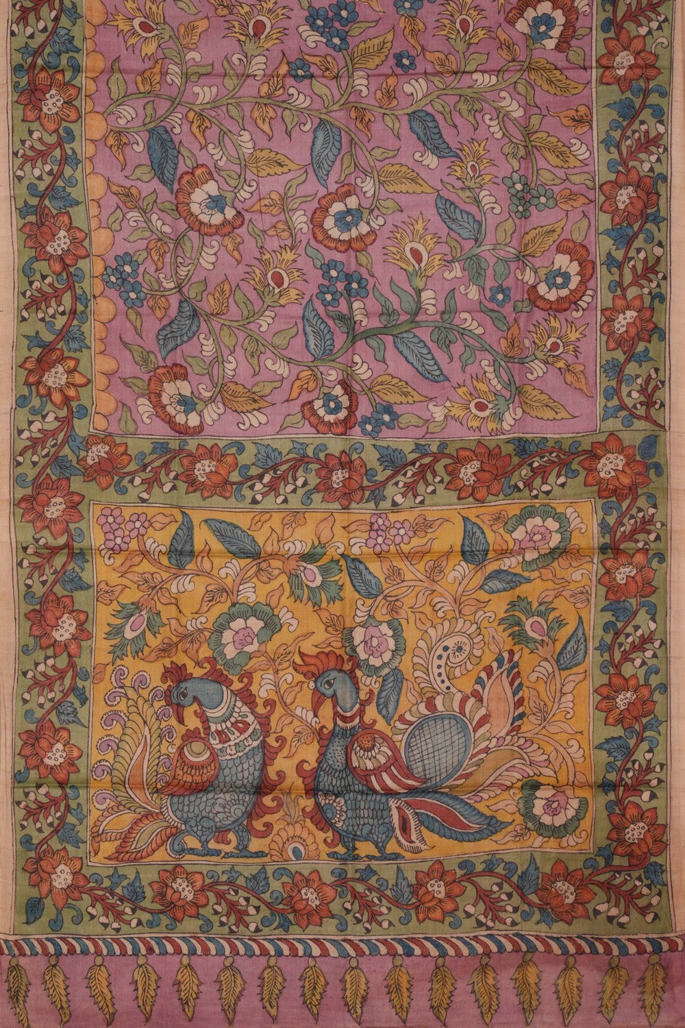 Kalanjali Kalamkari Hand-Painted Saree – Women's - view 3
