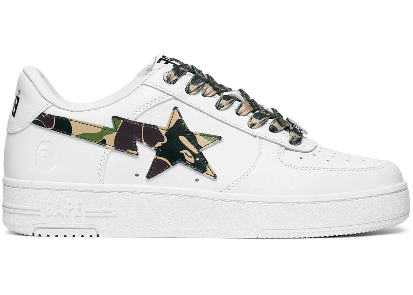 A Bathing Ape Bape Sta Low ABC Camo White Green (2025)