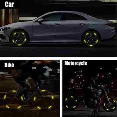 Roposo Clout Car/Bike Night Reflective stickers (Pack of 20) - view 4