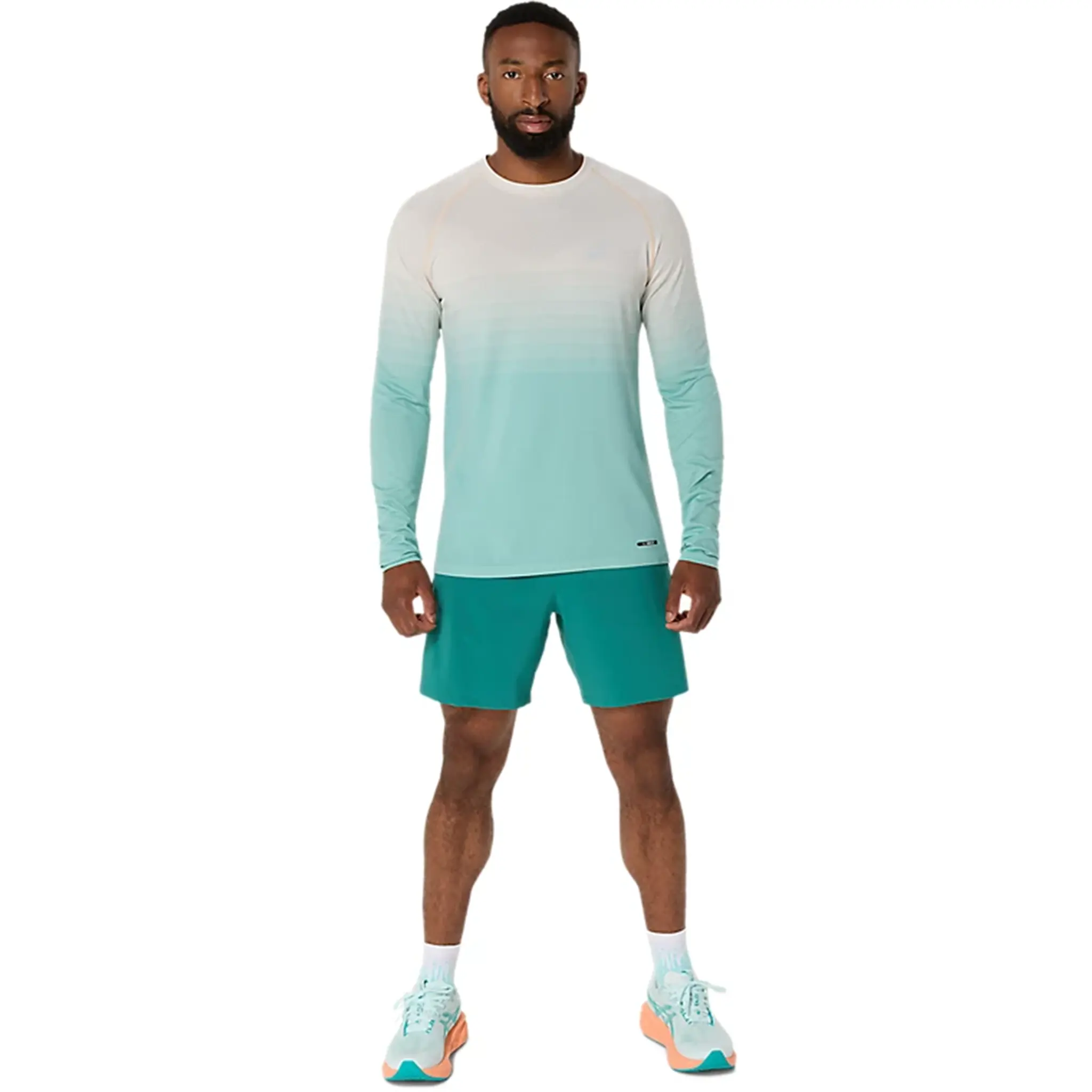 ASICS Seamless L/S Birch Oasis Green T Shirt - view 7