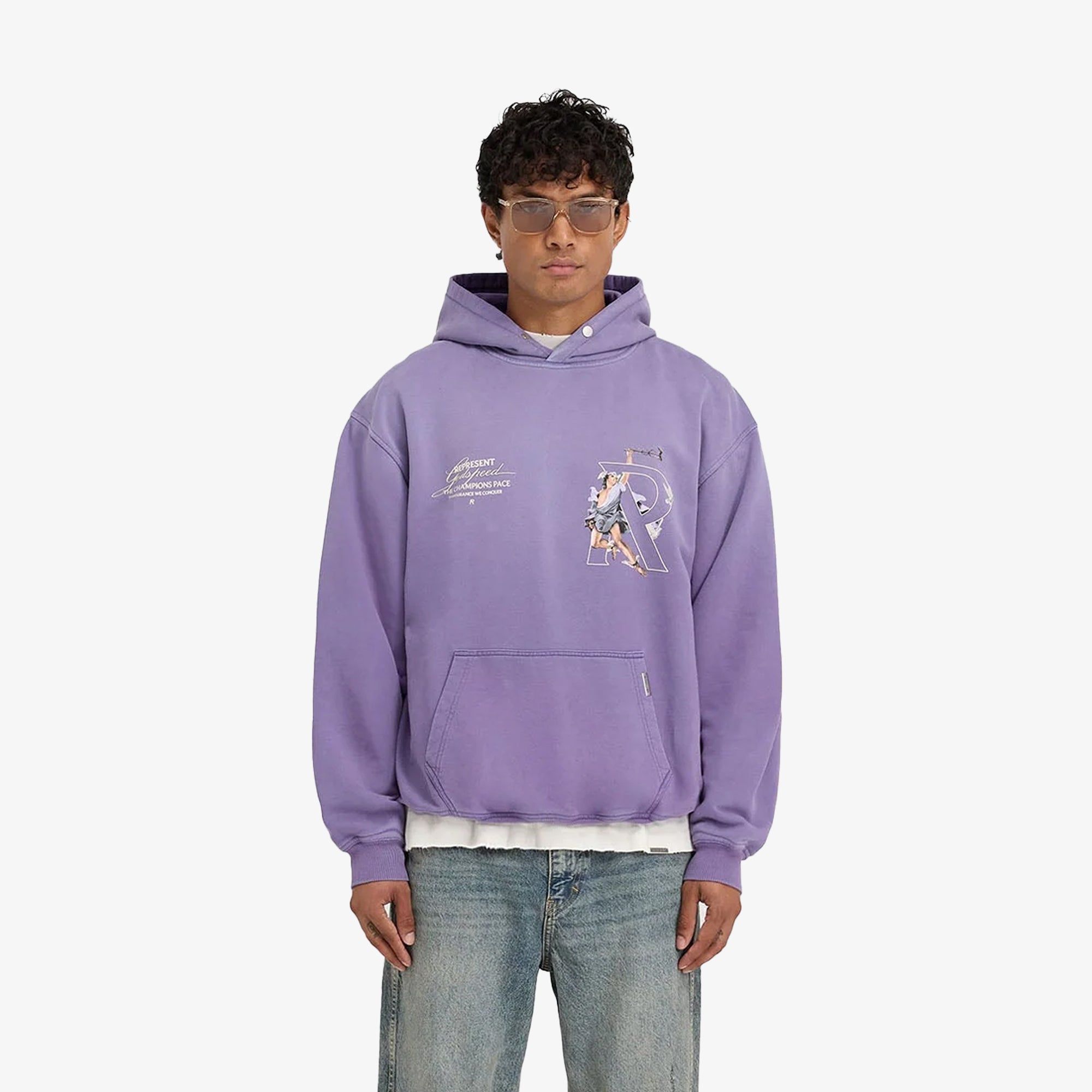 Represent | HERMES HOODIE { PURPLE