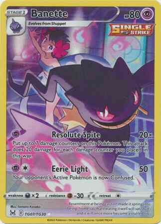 Rare holo swsh11tg-tg07 – Pokémon Banette - TG07/TG30 - Rare Holo [swsh11tg-TG07] [Ultra]