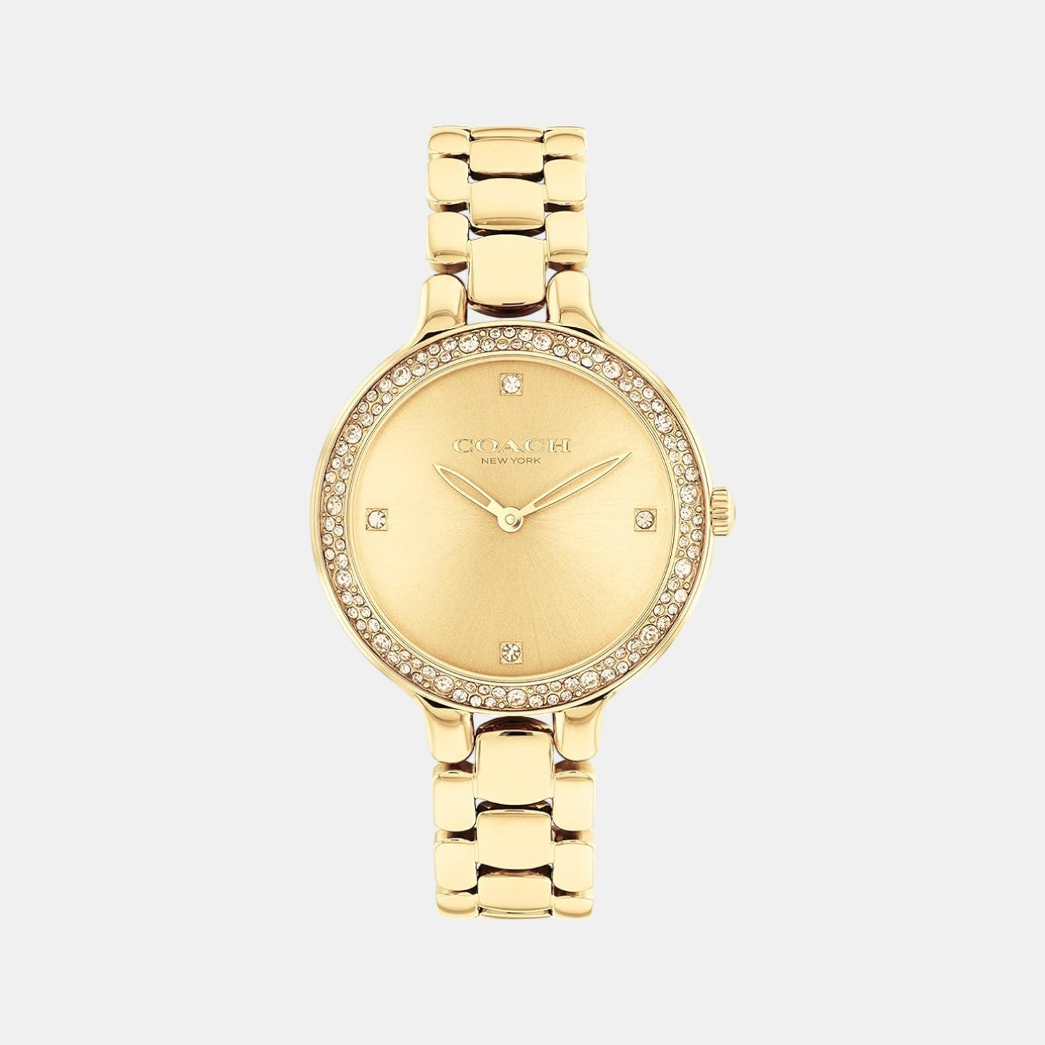 Coach Chelsea Women Quartz Thin Gold Dial Analog Stainless Steel Watch 14504125