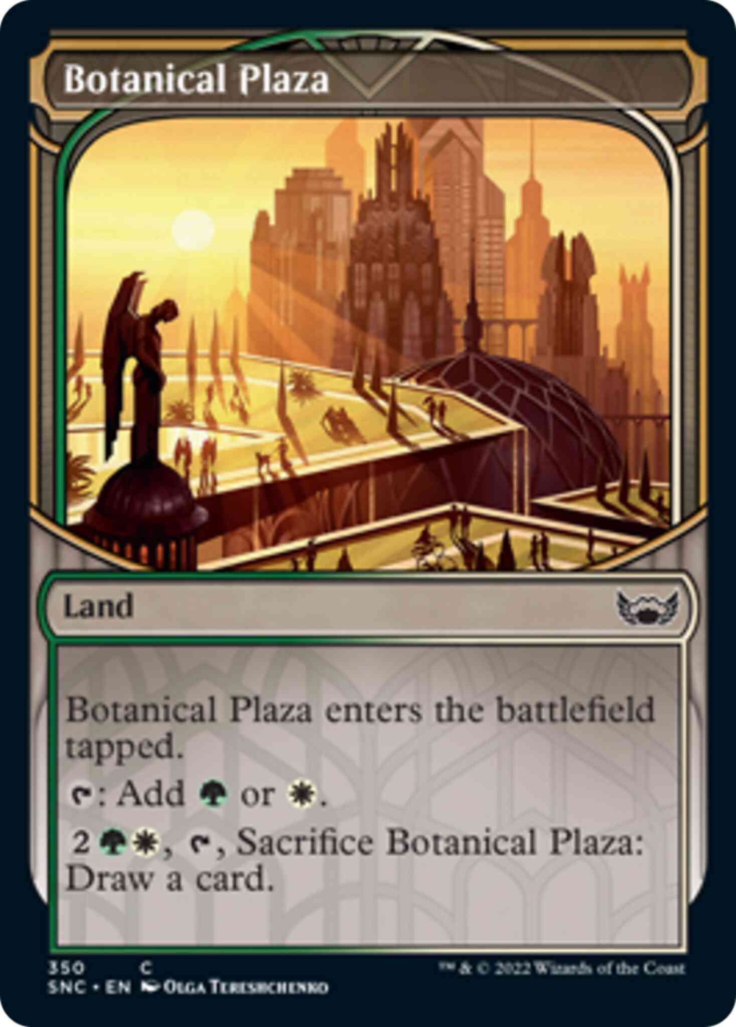Botanical plaza 350 – Magic Botanical Plaza [350] [Skyscraper Showcase] [Streets of New Capenna] [Non-Foil]