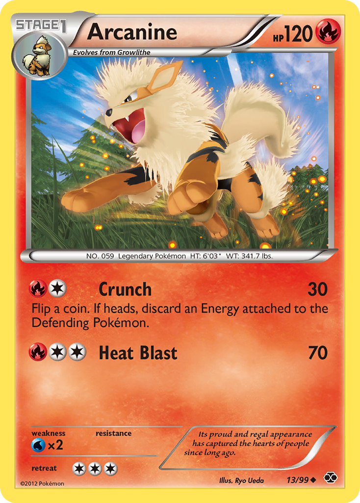 Uncommon bw4-13 non-holo – Pokémon Arcanine - 13/99 - Uncommon [bw4-13] [Non-Holo] - Arcanine - 13/99 - Uncommon
