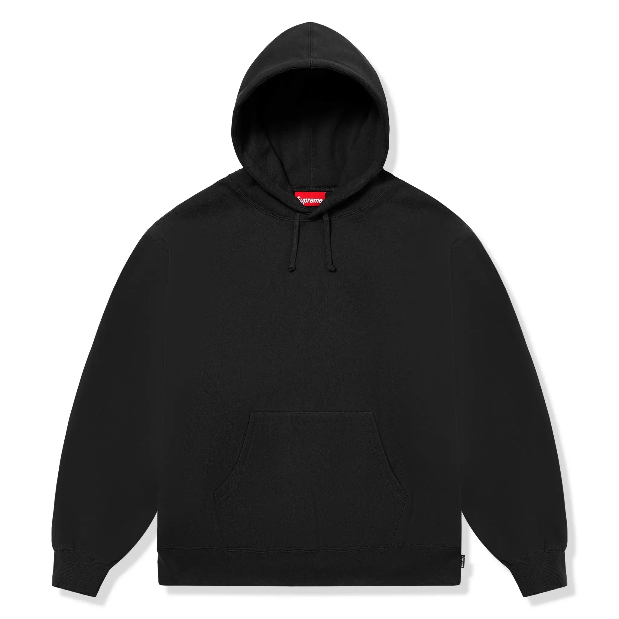 Supreme Satin Applique Black Hoodie (FW25) - view 2