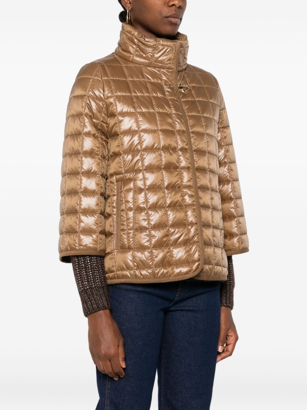 Fay Nylon quilted cape - view 4
