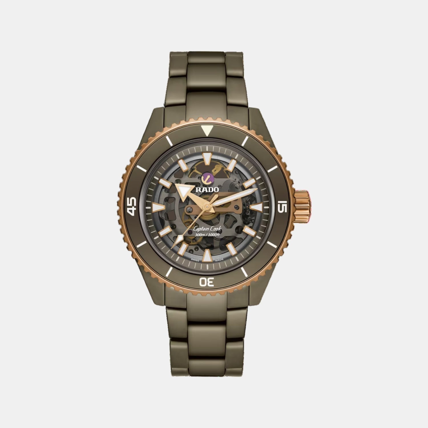 Rado Captain Cook Men Automatic Grey Dial Analog Ceramic Watch R32150162