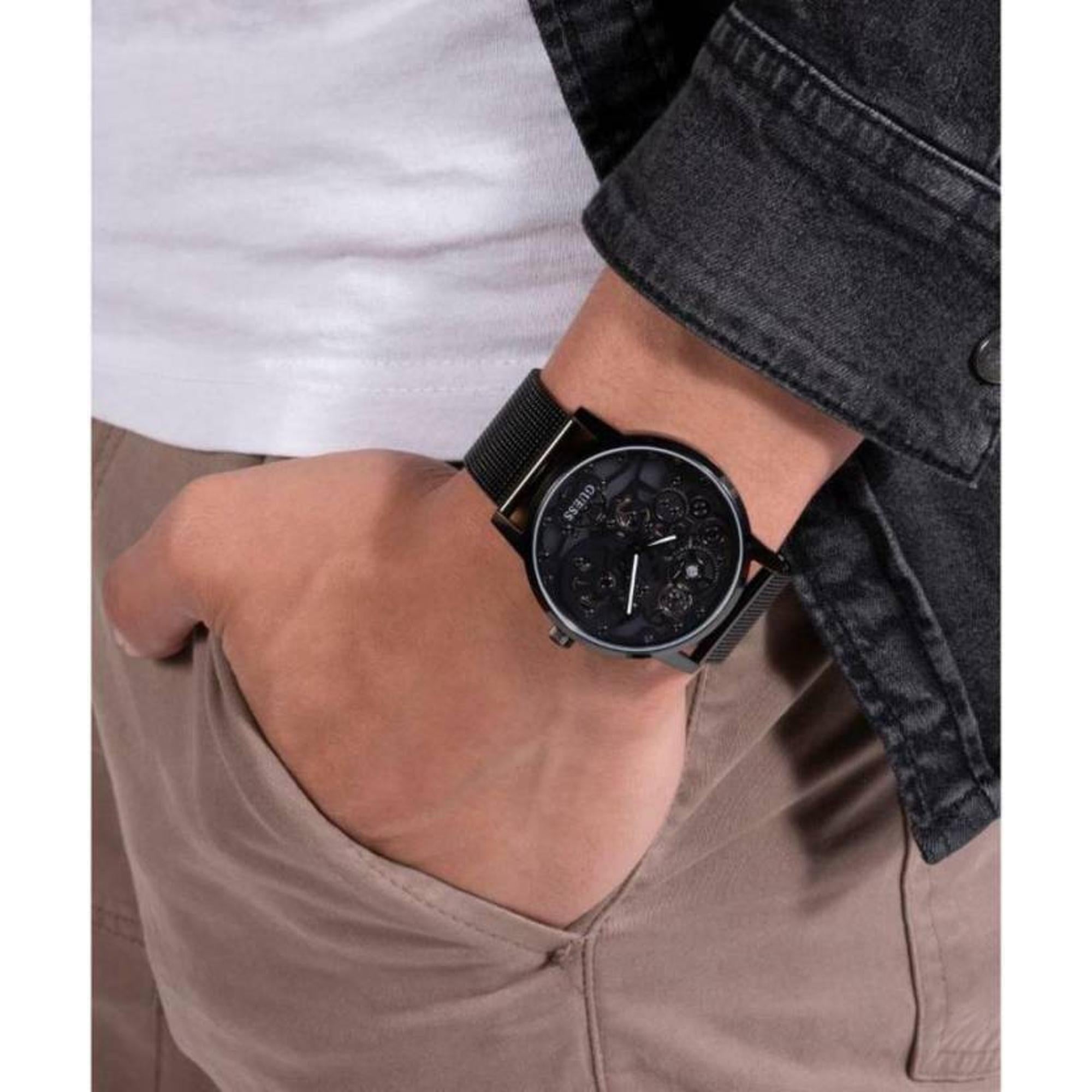 Guess Gadget Men Quartz Black Dial Analog Stainless Steel Watch GW0538G3 - view 5