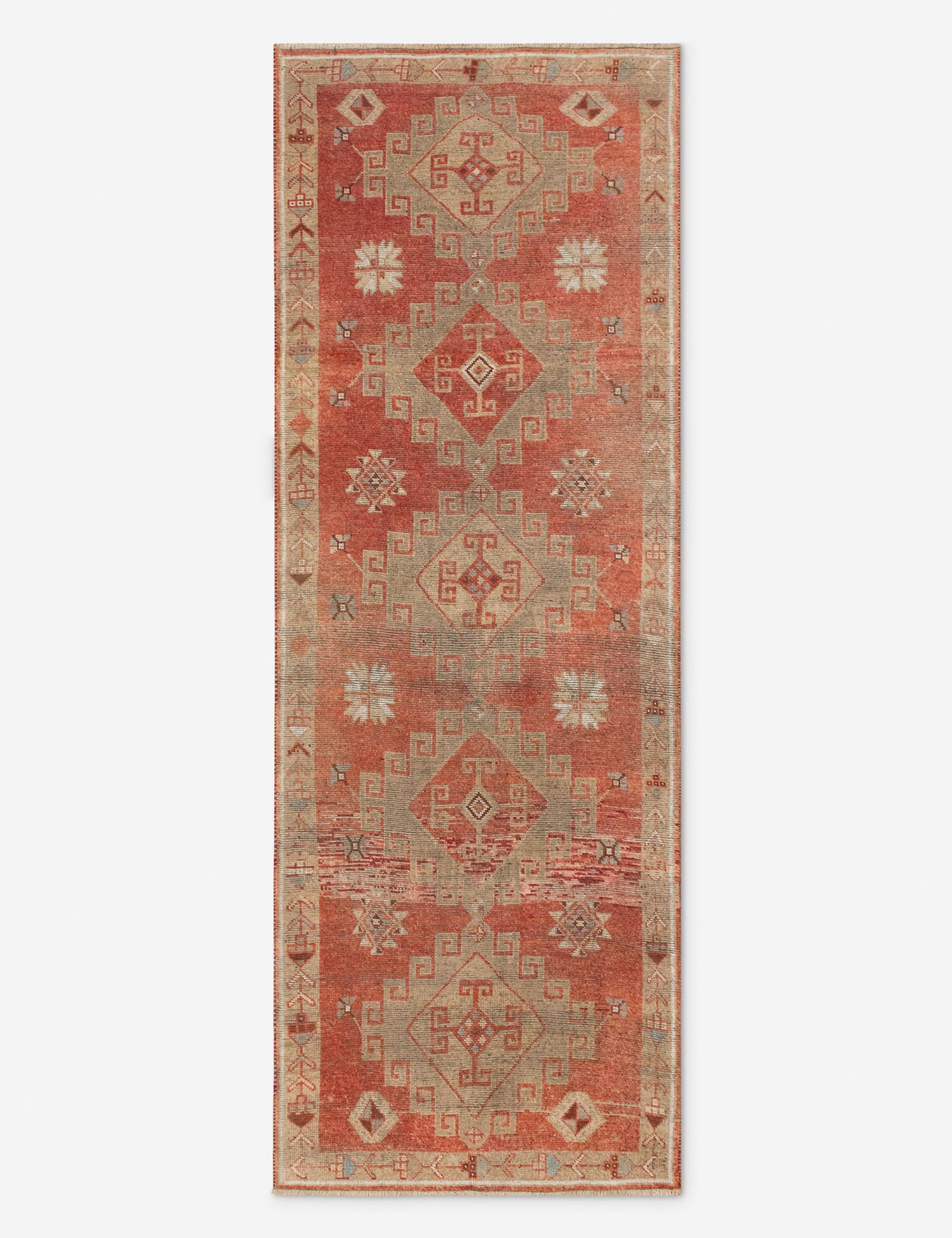 Lulu and Georgia Vintage Turkish Hand-Knotted Wool Runner Rug No. 301, 4' x 11'5"