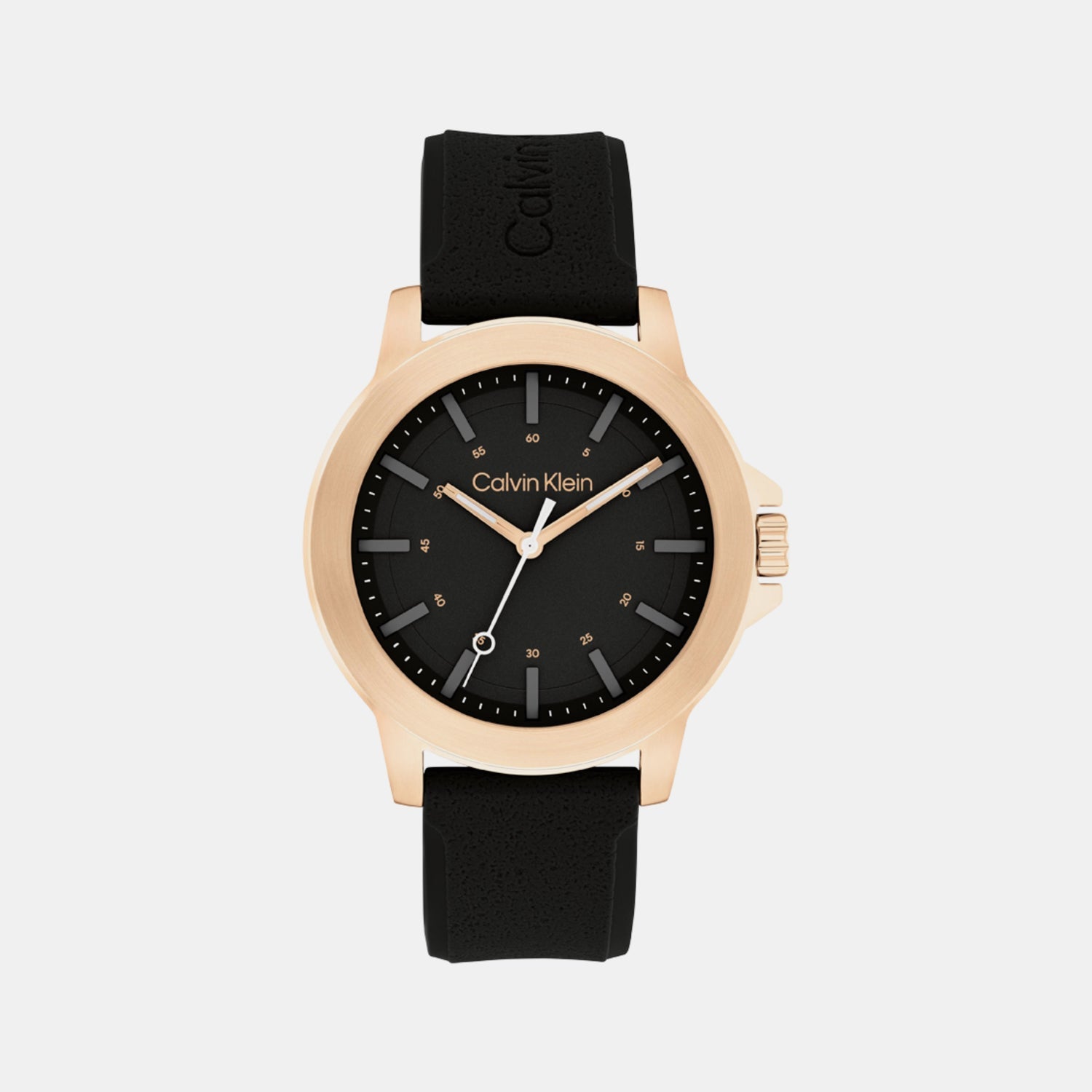 Calvin Klein Ck Reset Men Quartz Dark Grey Dial Analog Silicone Watch 25200481