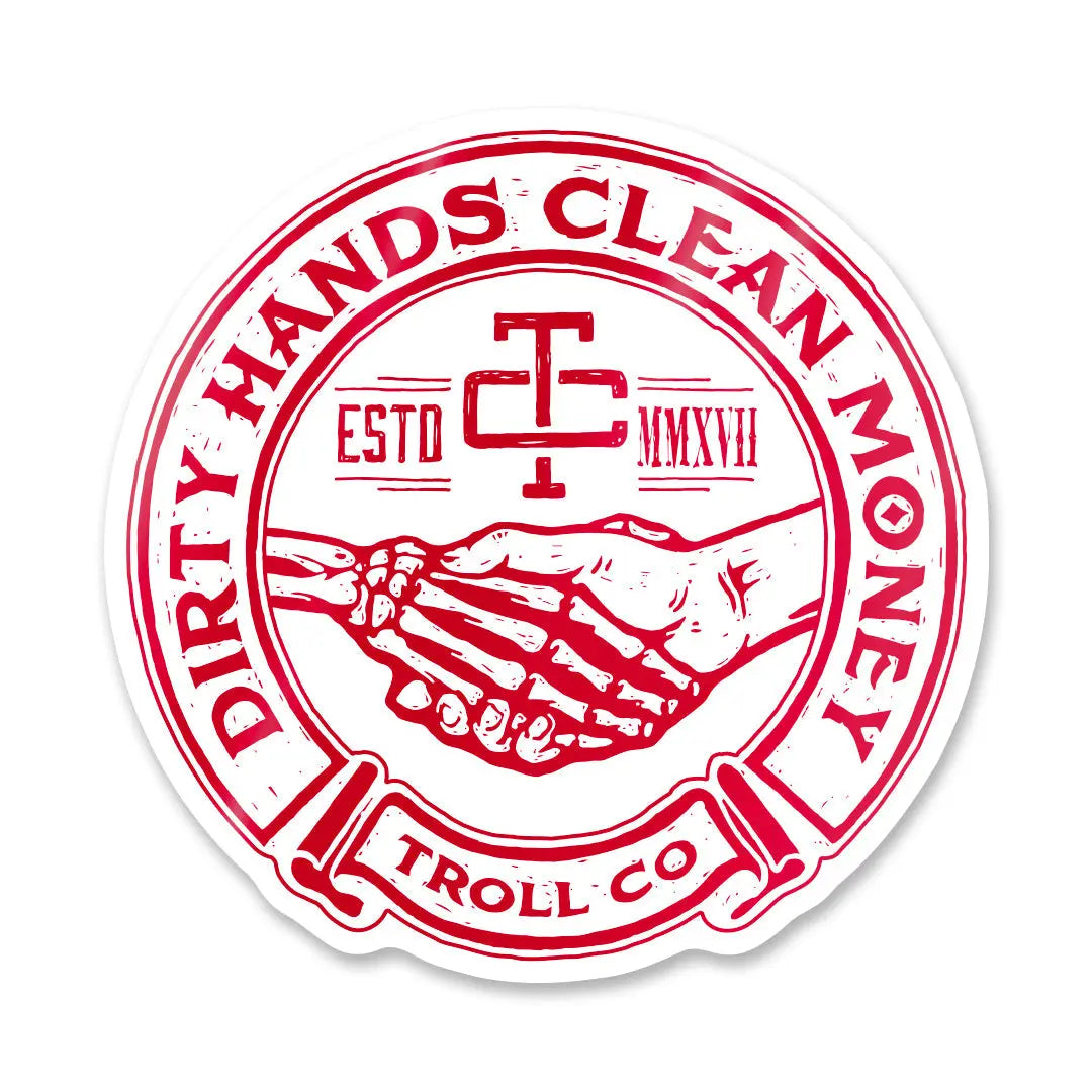 Radial Red Haggler Sticker