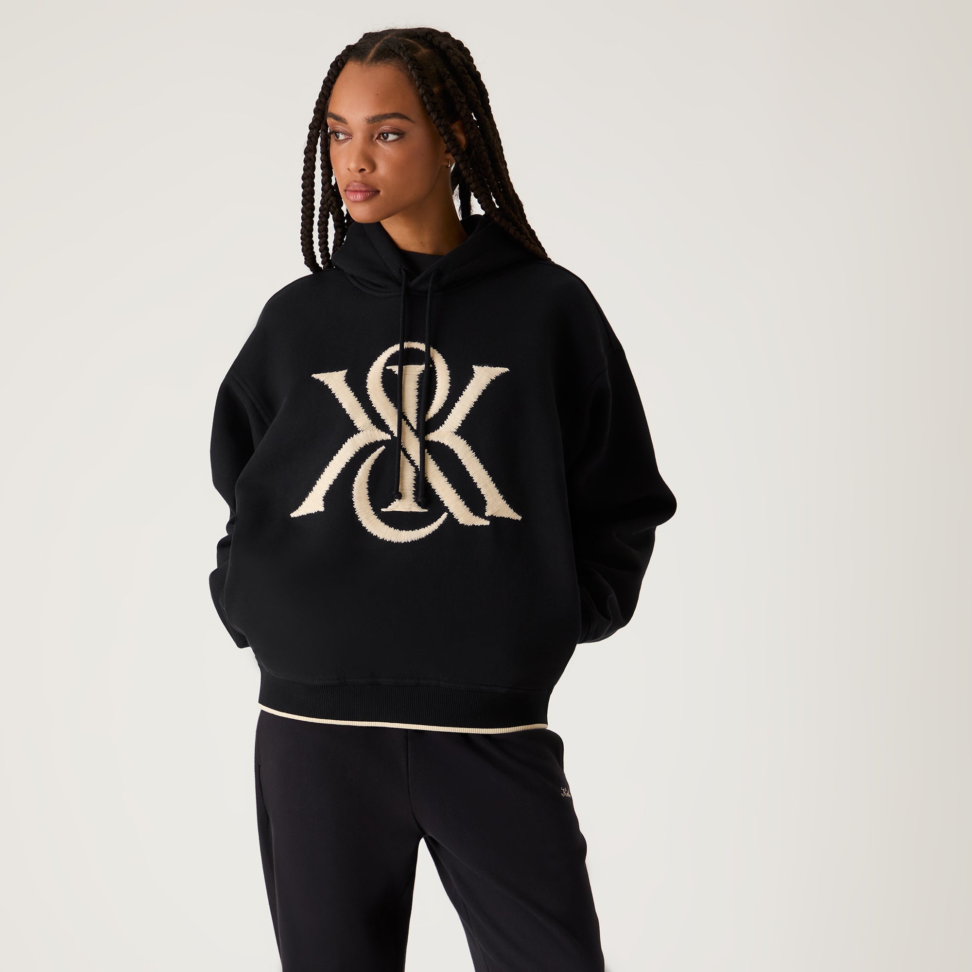 Kith Women Maverick Magnified Crest Hoodie - Black - view 2