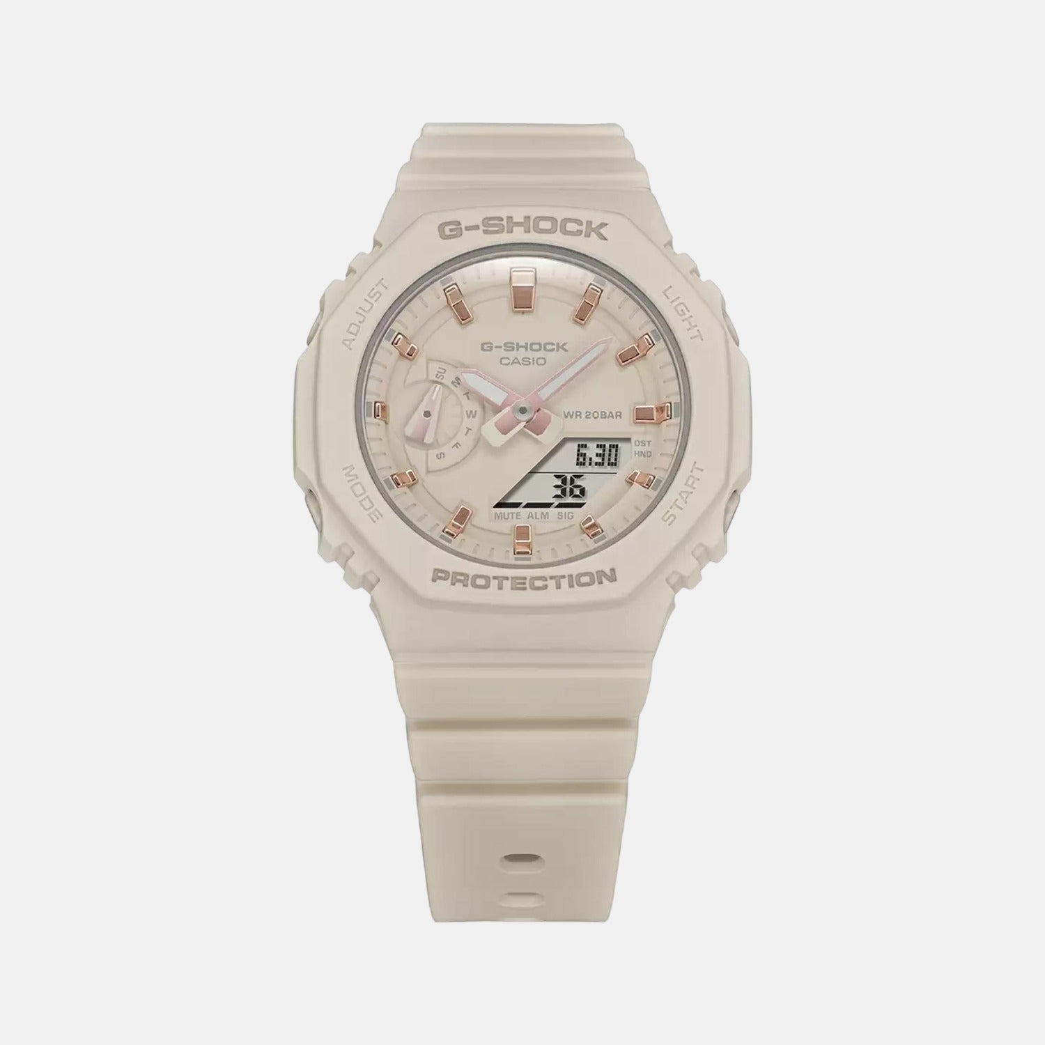 Casio G-Shock Women Quartz Pink Dial Analog-Digital Resin Watch G1109