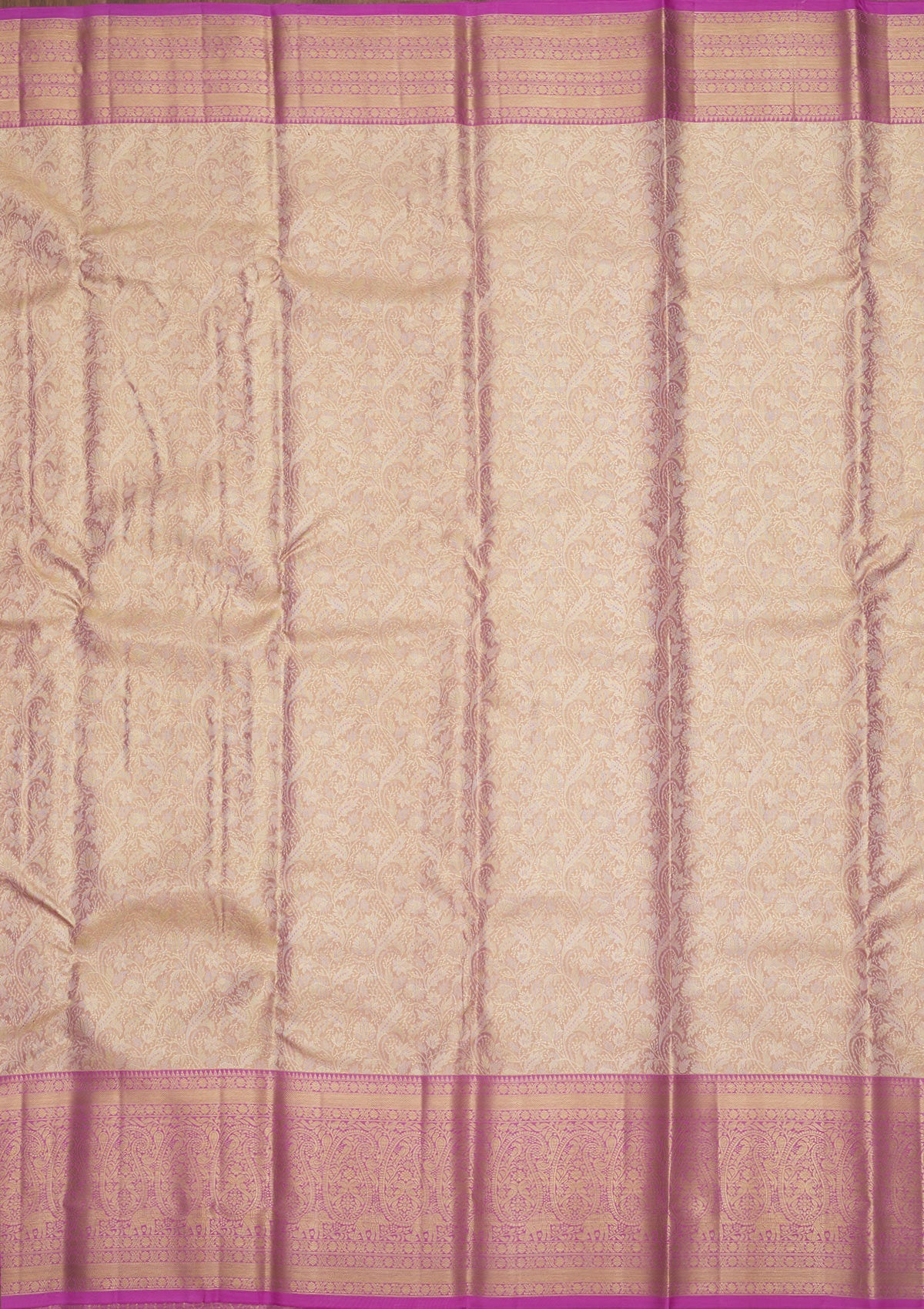 Koskii Mauve Zariwork Pure Silk Saree – Women's - view 7