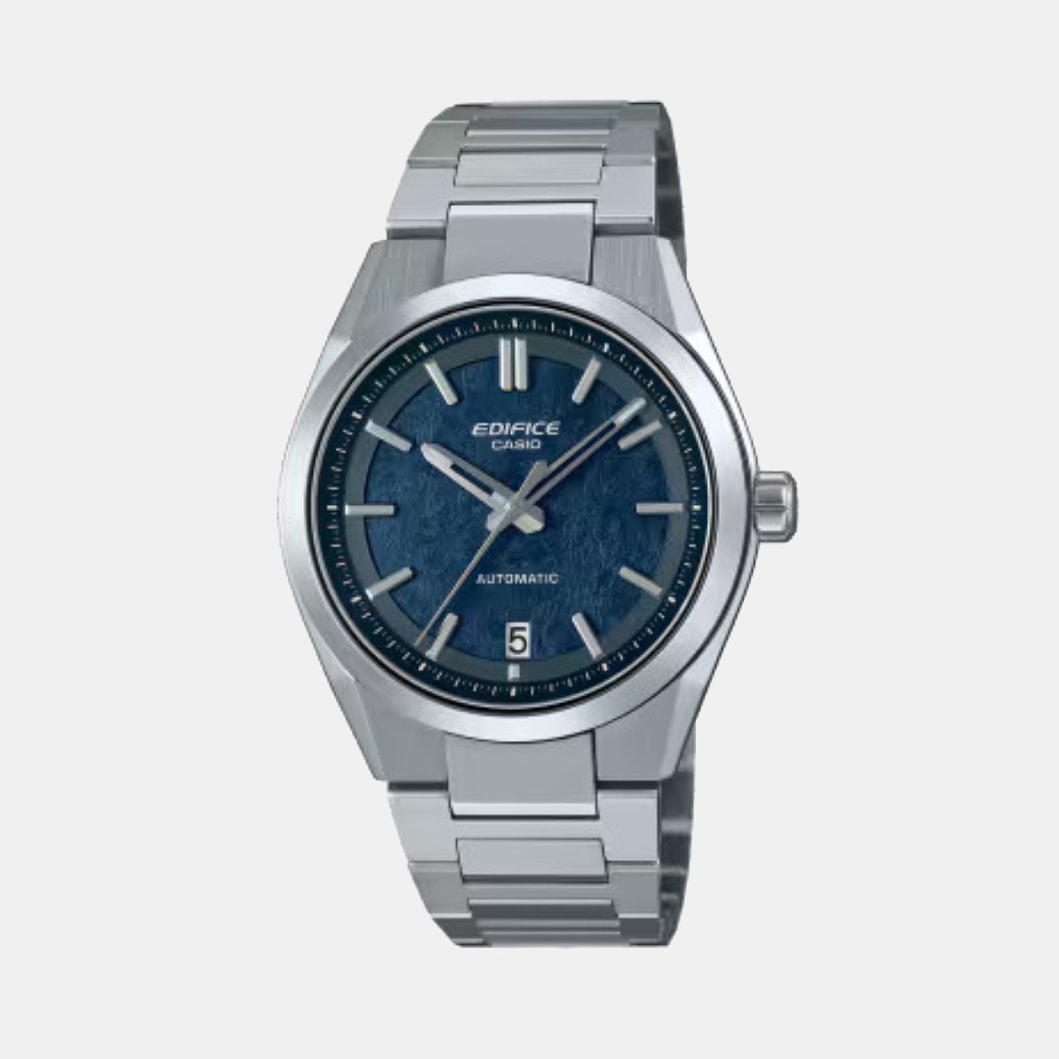 Casio Edifice Men Automatic Blue Dial Analog Stainless Steel Watch ED670 - EFK-100D-2A