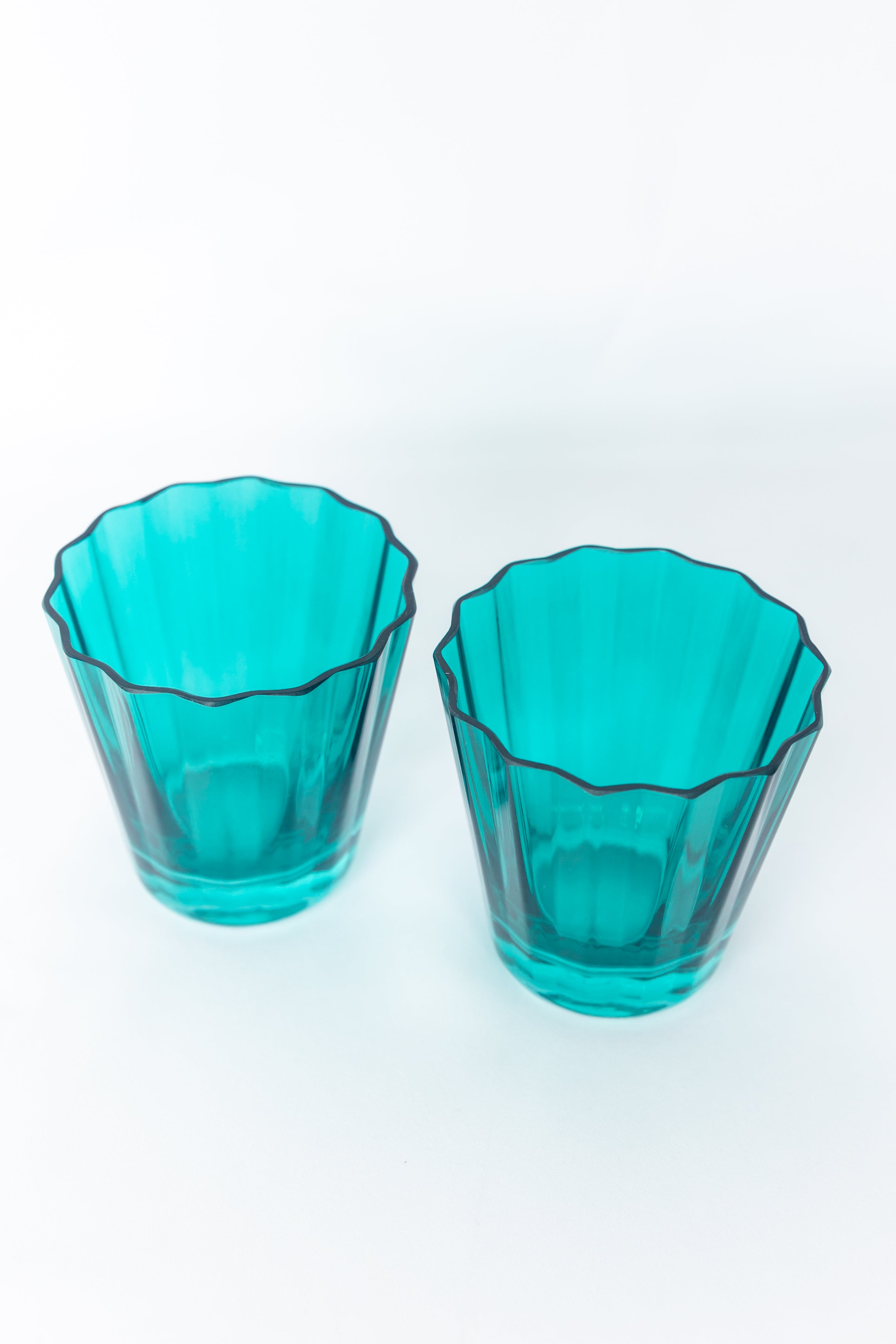 Estelle Colored Glass Estelle Colored Sunday Low Balls - Set of 2 {Emerald Green} - view 2