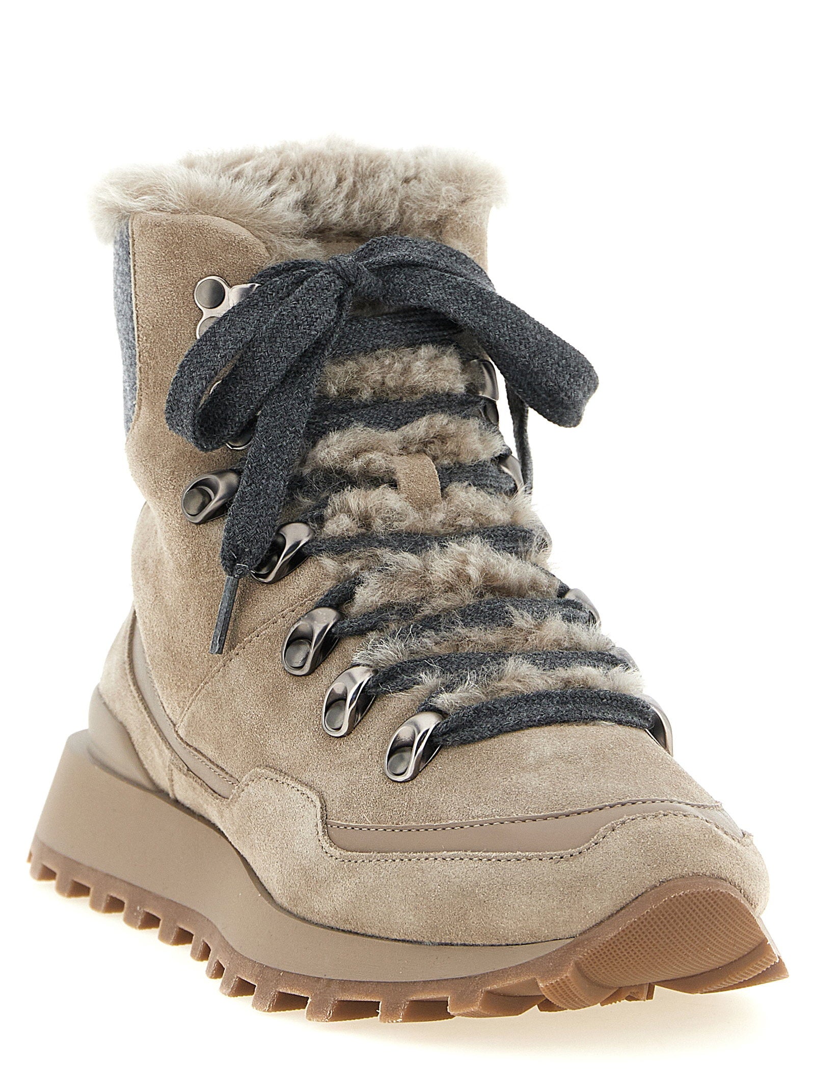 Brunello Cucinelli Lace-up Ankle Boots With Hooks - view 2