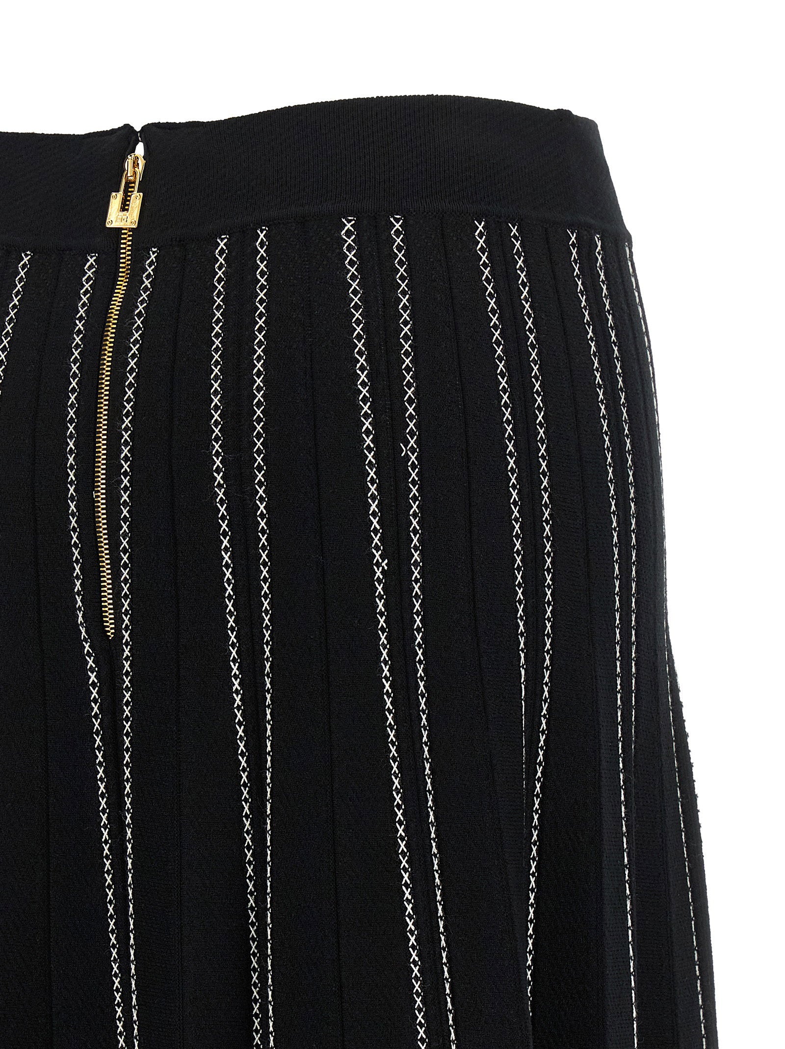 Elisabetta Franchi Origami Knit Skirt - view 4