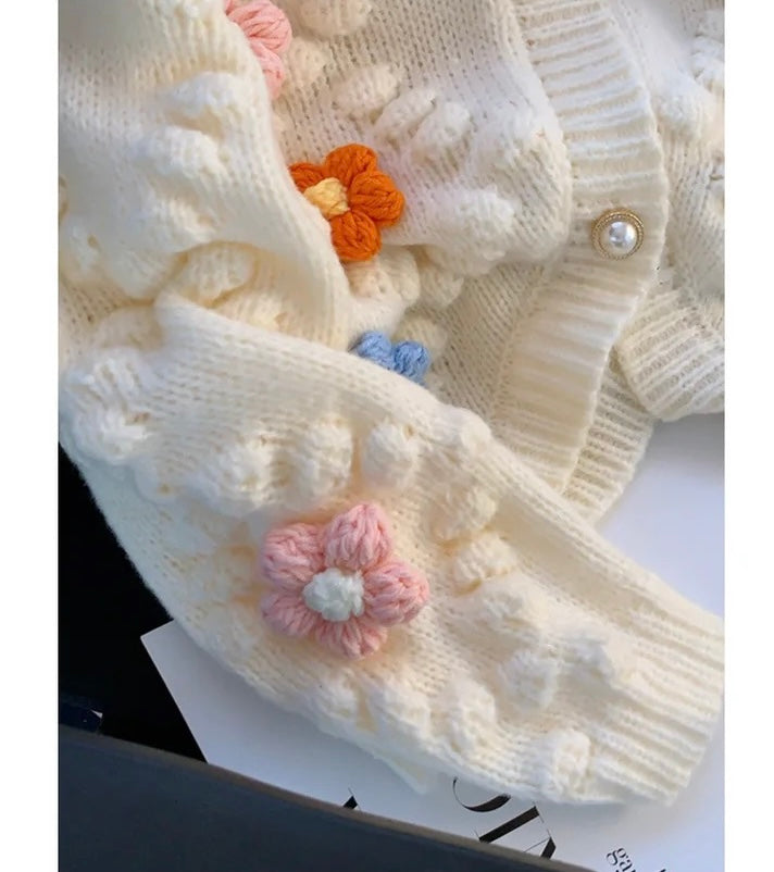Alamode By Akanksha Lisido Statement Woolen Sweater with Flower Detail - view 5