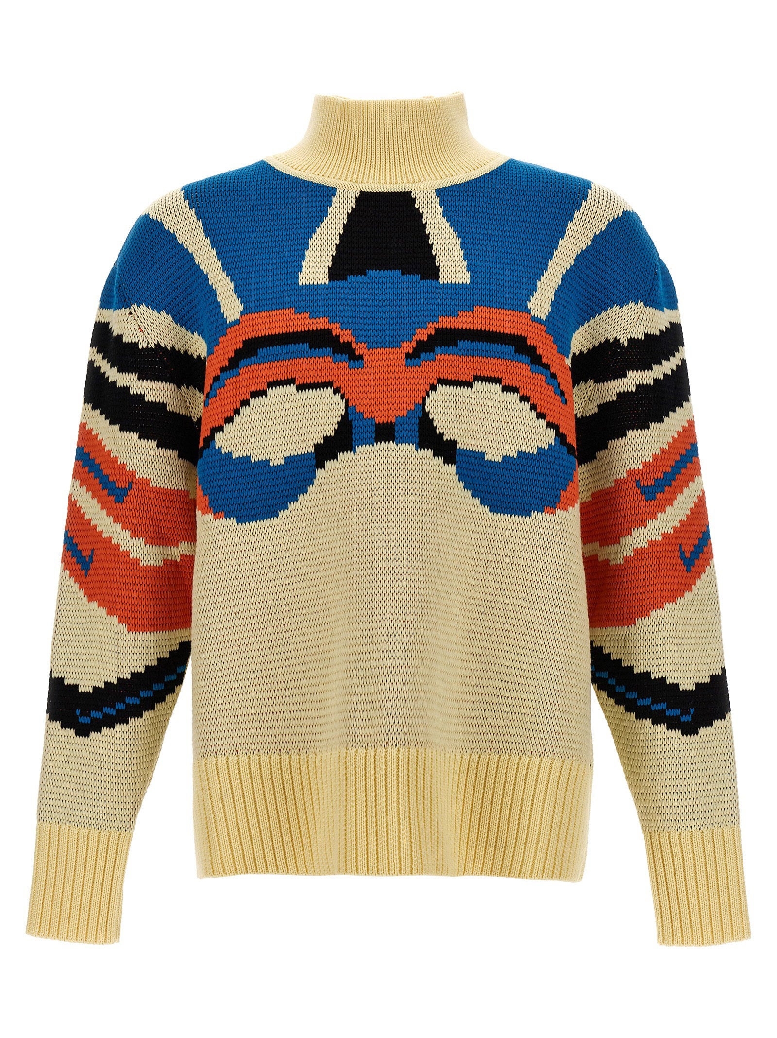 Bluemarble Jacquard Sweater – 100% virgin wool