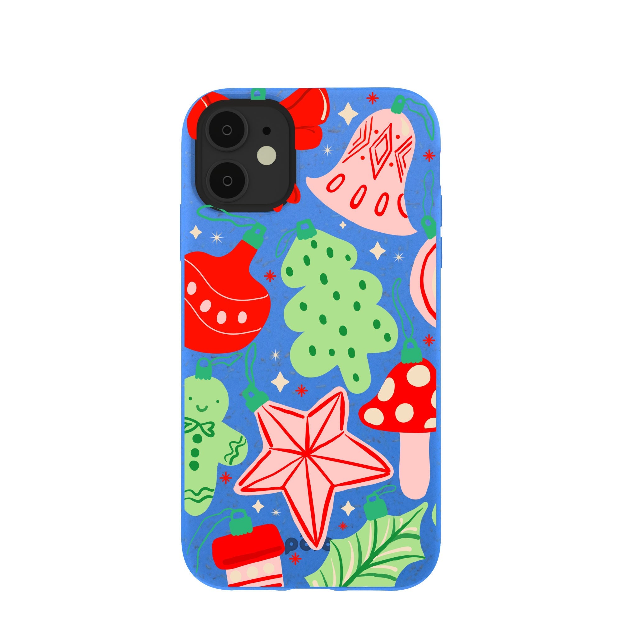BlackTree Electric Blue Festive Flair iPhone 11 Case