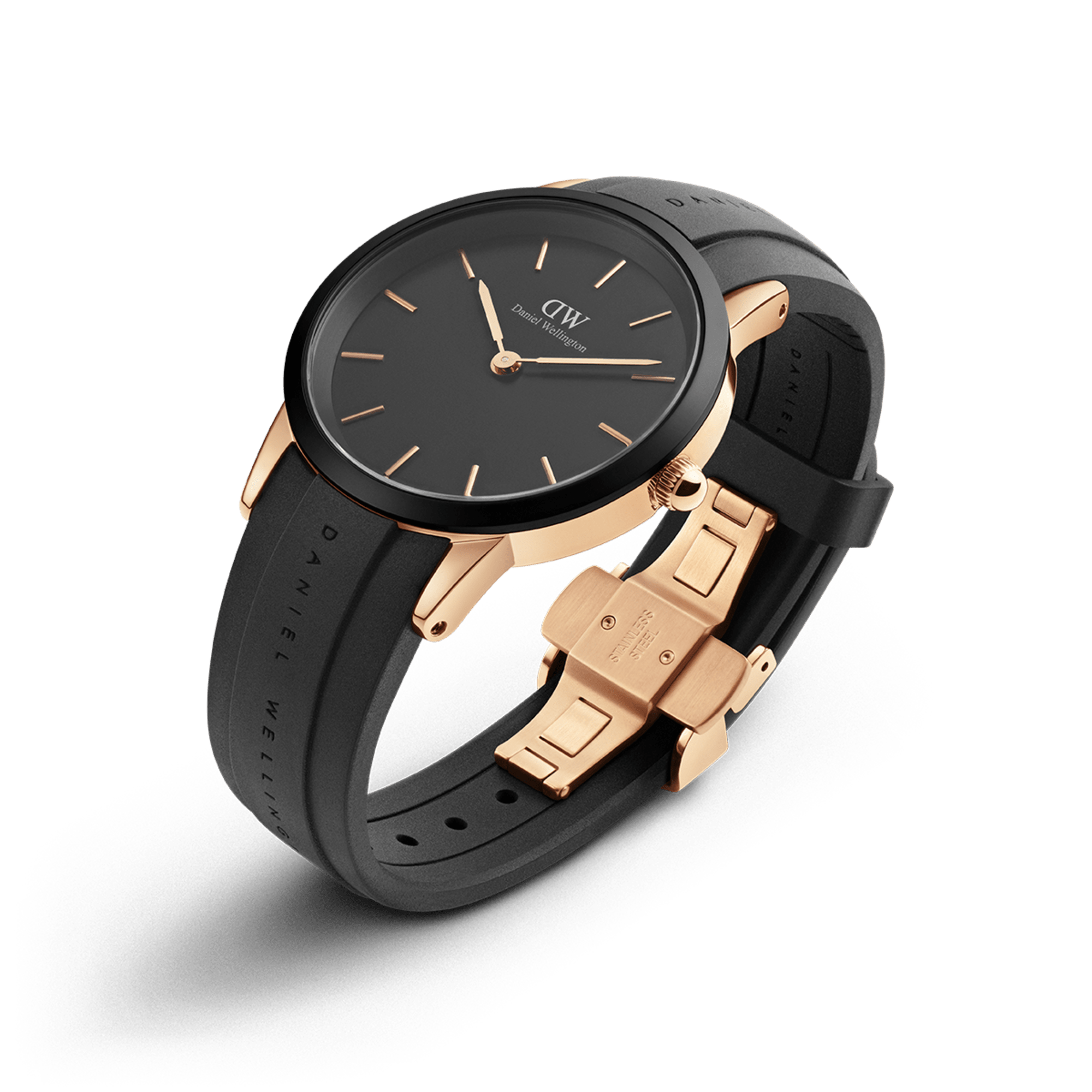 Daniel Wellington Iconic Link Motion Black & Rose Gold