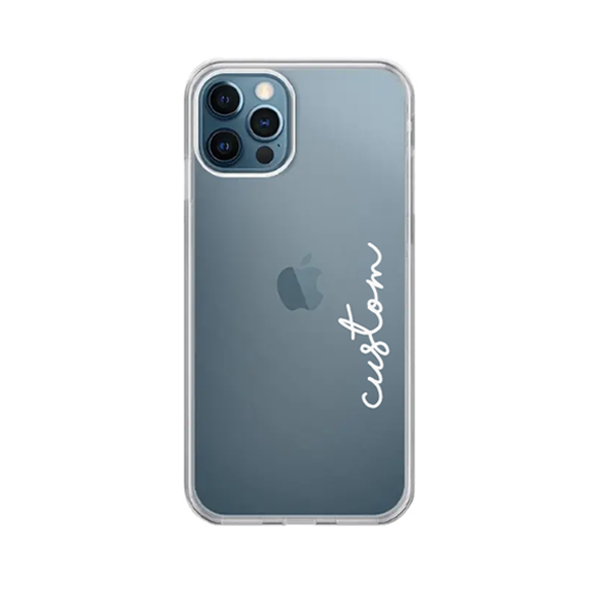 Cover It Up Customise your text clear silicone case